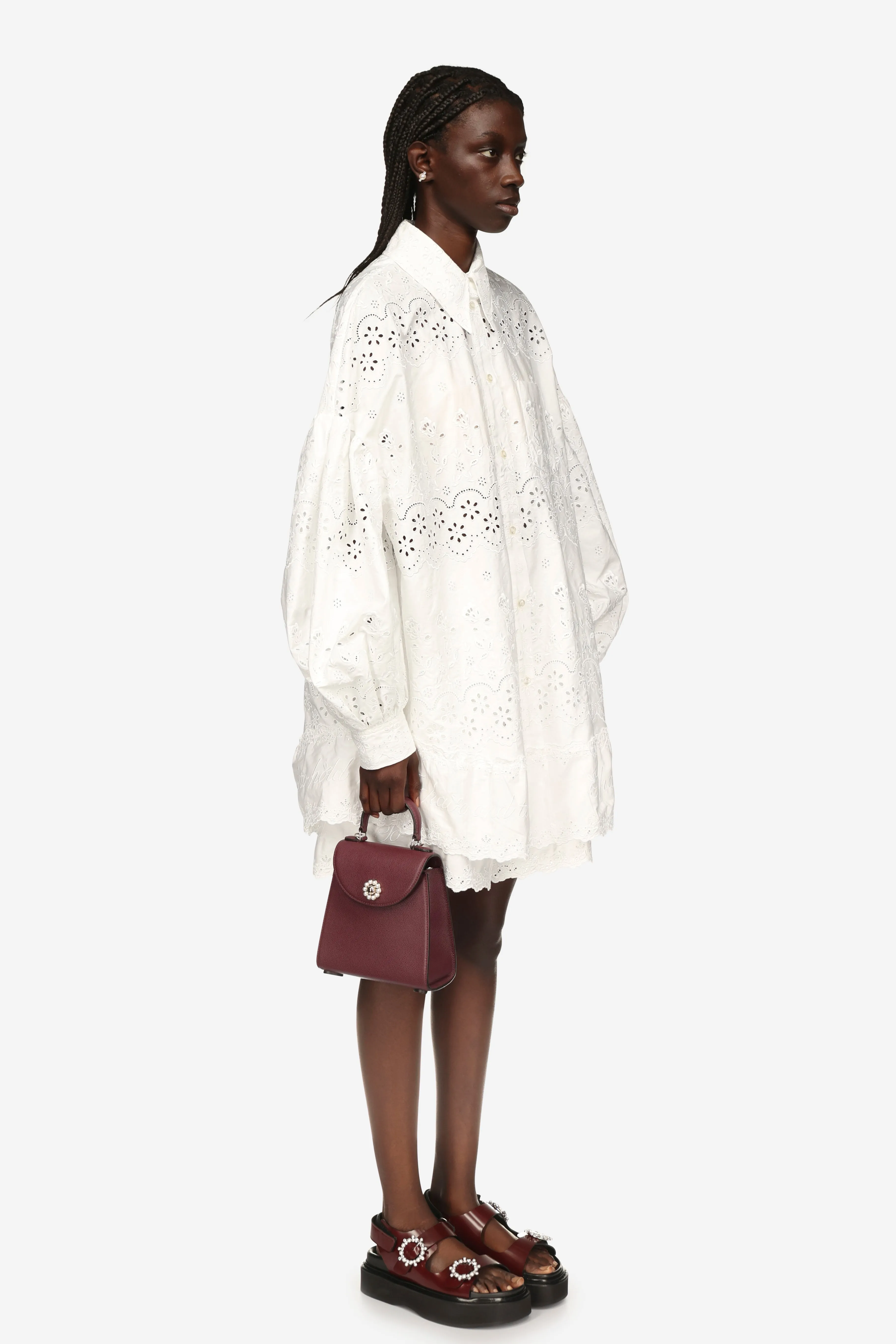 Signature Sleeve Short Shirt Dress sold by Simone Rocha product image thumbnail 3