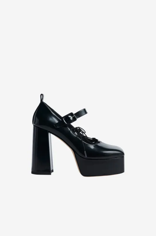 Heart Toe Platform Laceup Heel sold by Simone Rocha
