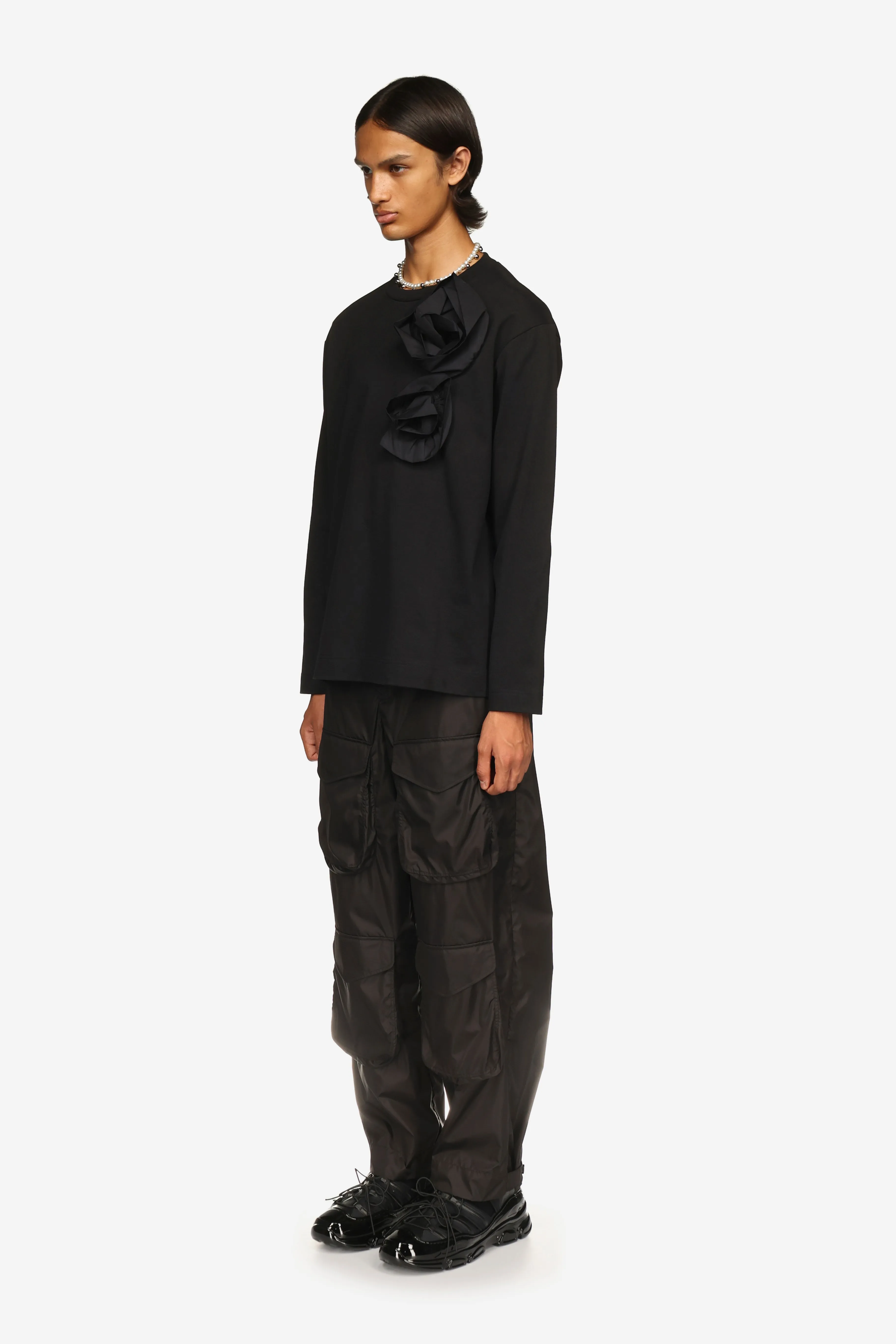 Pressed Rose Long Sleeve T-Shirt sold by Simone Rocha product image thumbnail 2