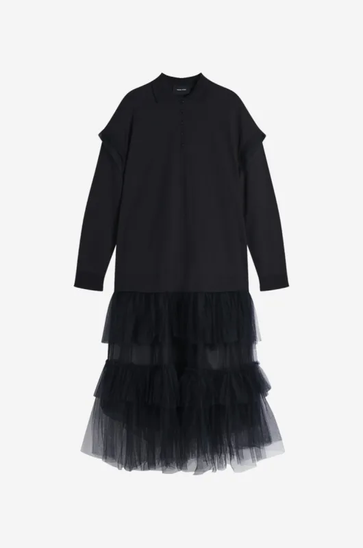 Oversized Tulle Hem Polo Dress made by Simone Rocha