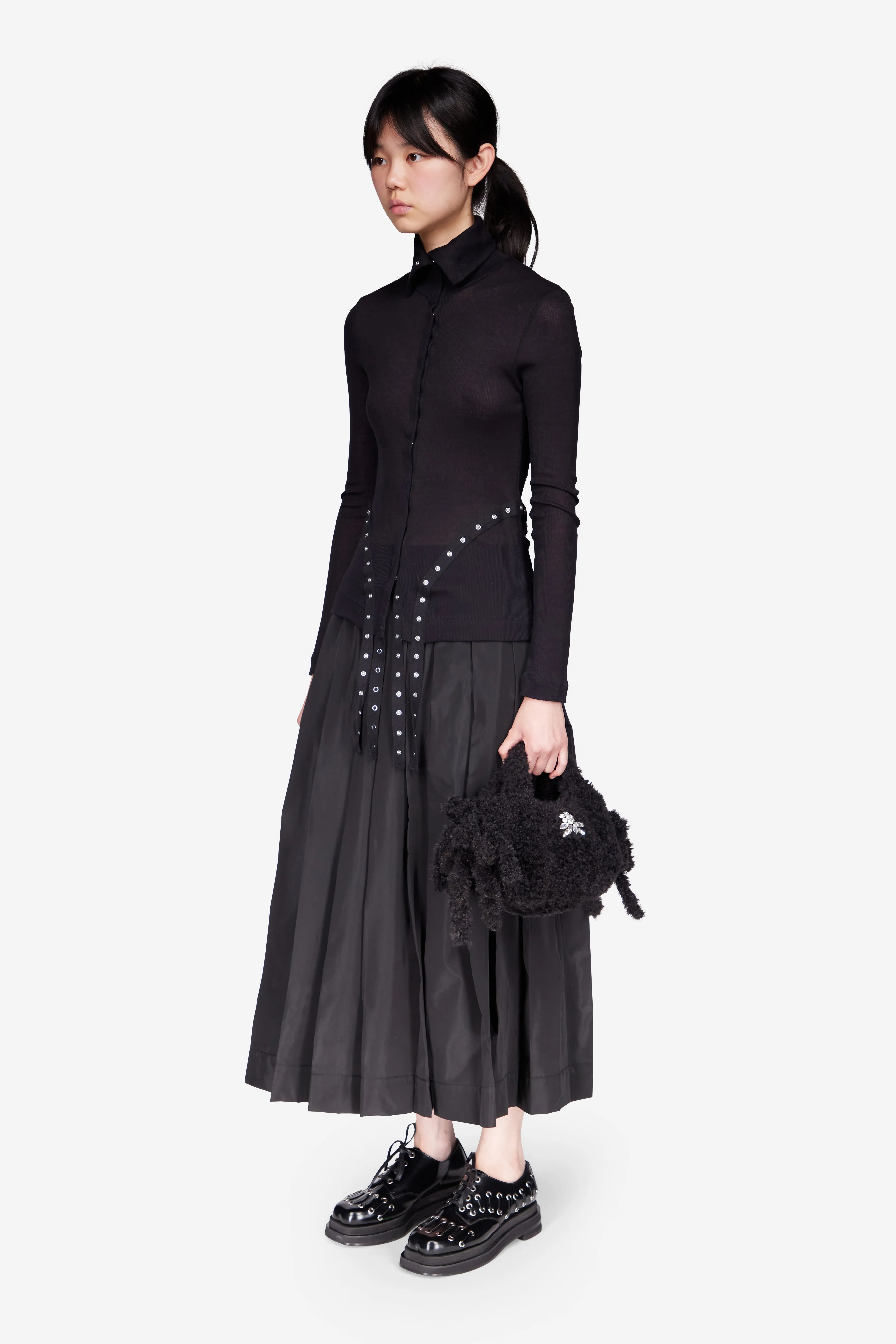 Ribbed Multi Snap Fitted Top sold by Simone Rocha product image thumbnail 2