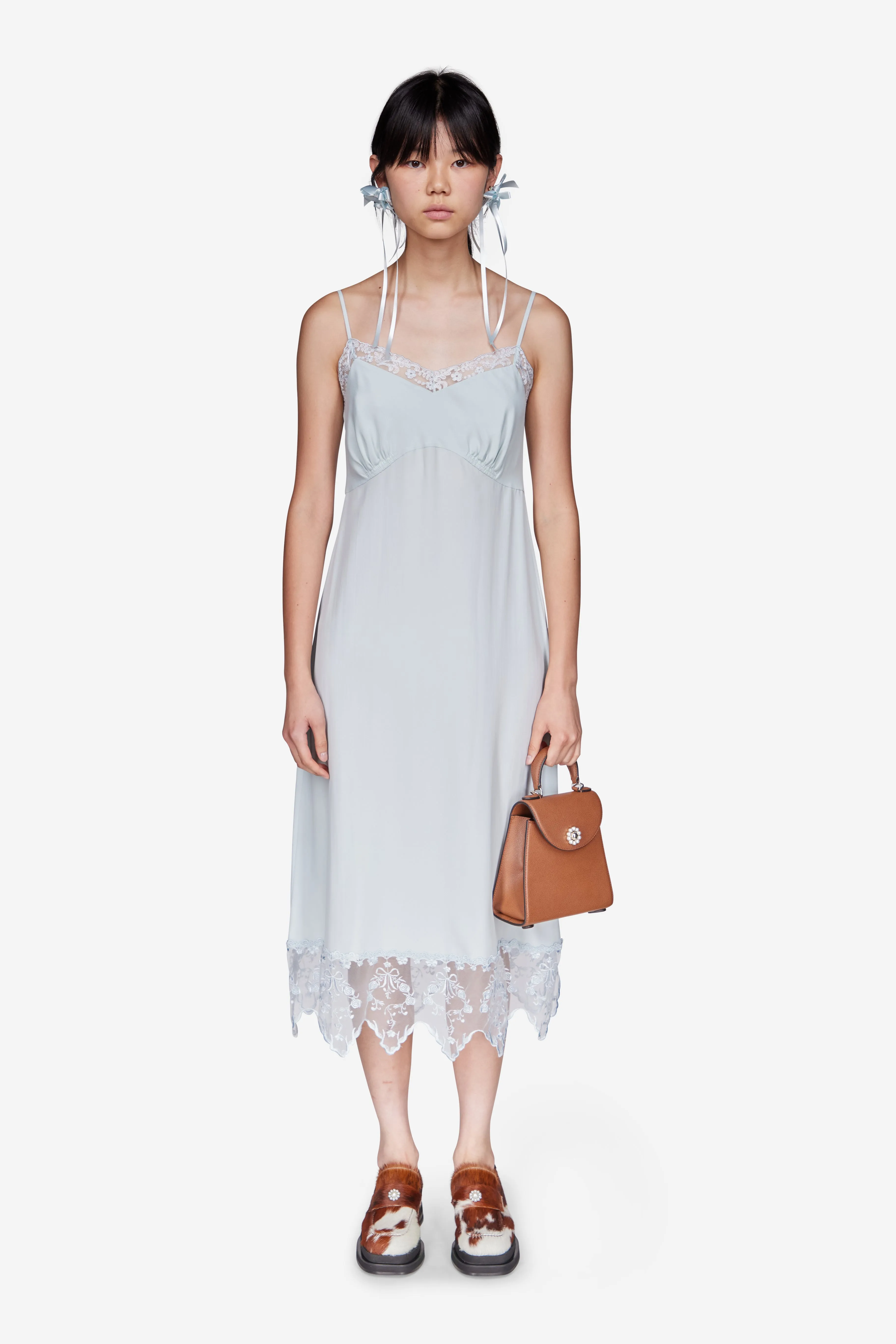 Deep Lace Trim Slip Dress sold by Simone Rocha