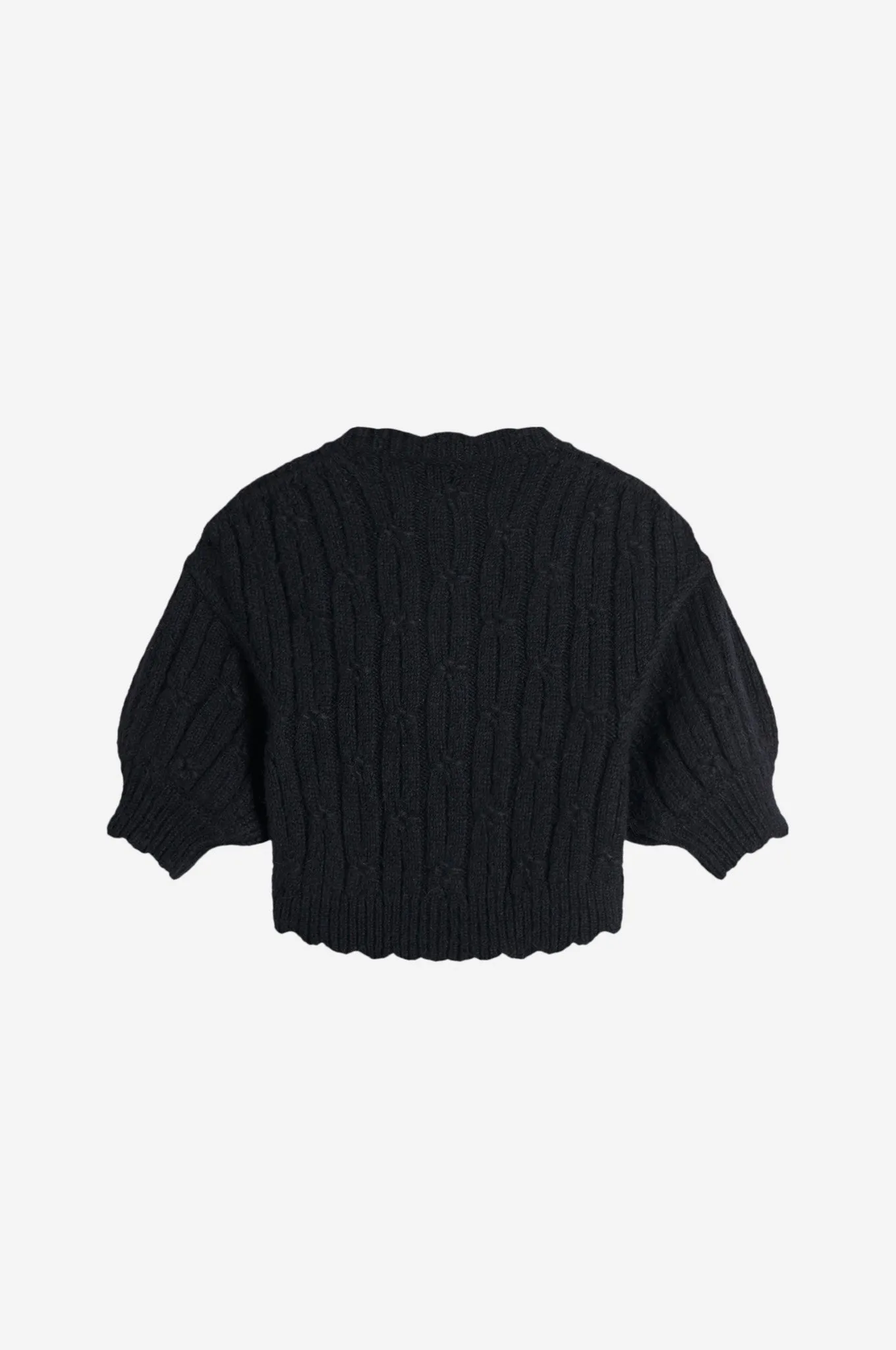 Embellished Cropped Chunky Knit Cardigan sold by Simone Rocha product image thumbnail 2