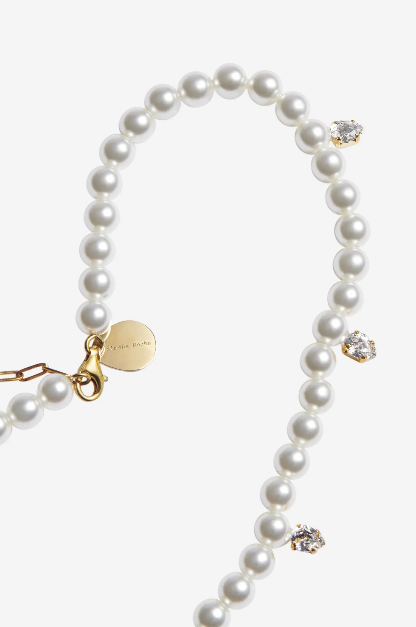 Pearl Crystal Dagger Choker Necklace sold by Simone Rocha product image thumbnail 2