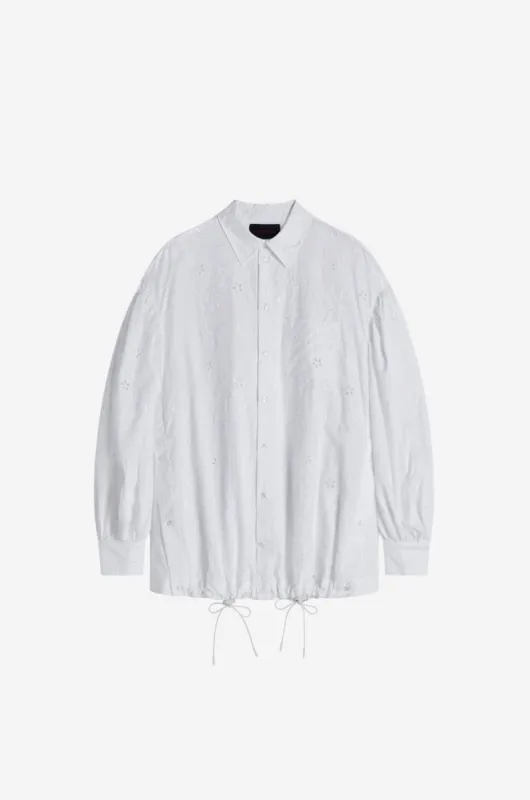 Puff Sleeve Button Placket Shirt Jacket sold by Simone Rocha