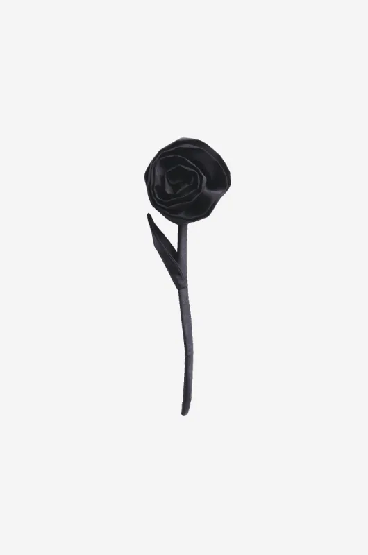 Nylon Rose Brooch made by Simone Rocha