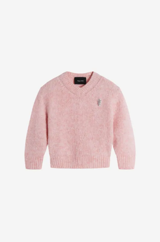 Embellished Cropped Alpaca Knit Jumper sold by Simone Rocha