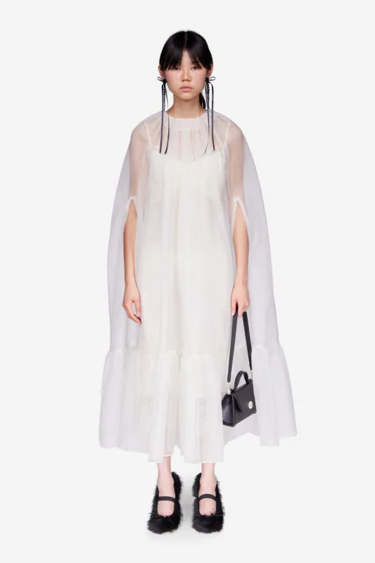 Frill Cascade Cape Dress sold by Simone Rocha