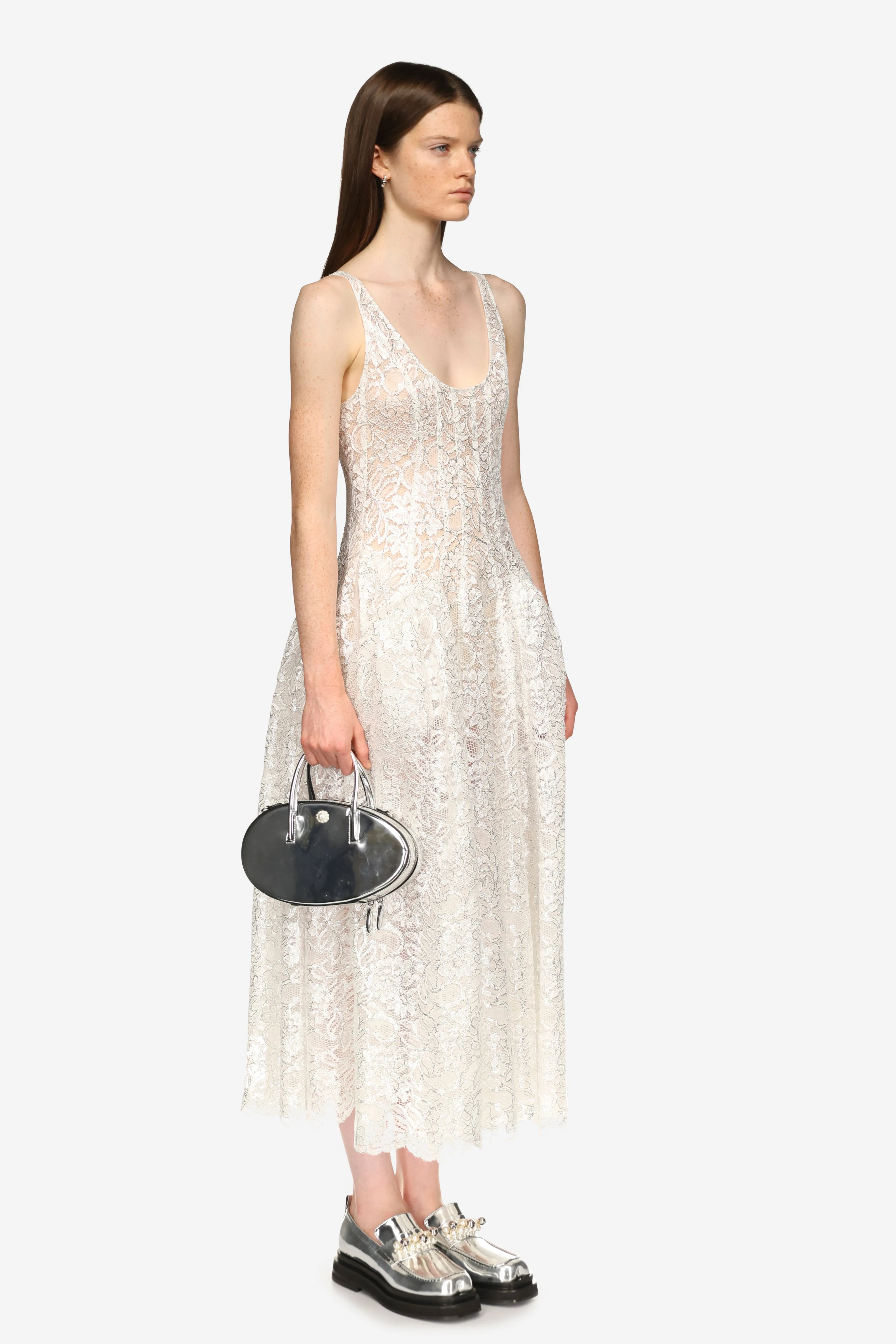 Sculpted Lace Scoop Neck Dress sold by Simone Rocha product image thumbnail 2