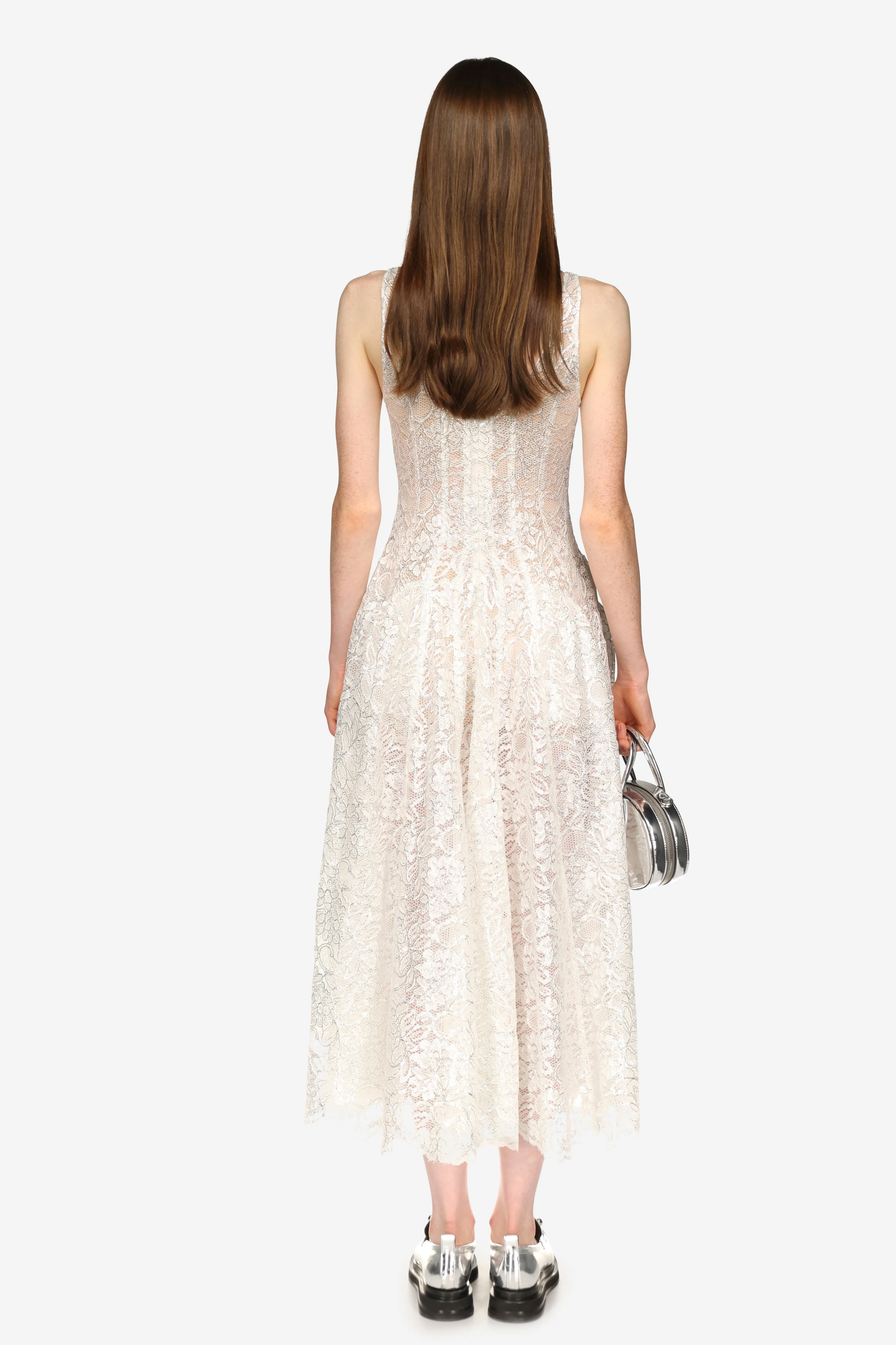 Sculpted Lace Scoop Neck Dress sold by Simone Rocha product image thumbnail 3