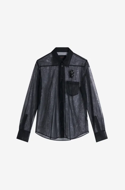 Sheer Embellished Classic Fit Shirt sold by Simone Rocha