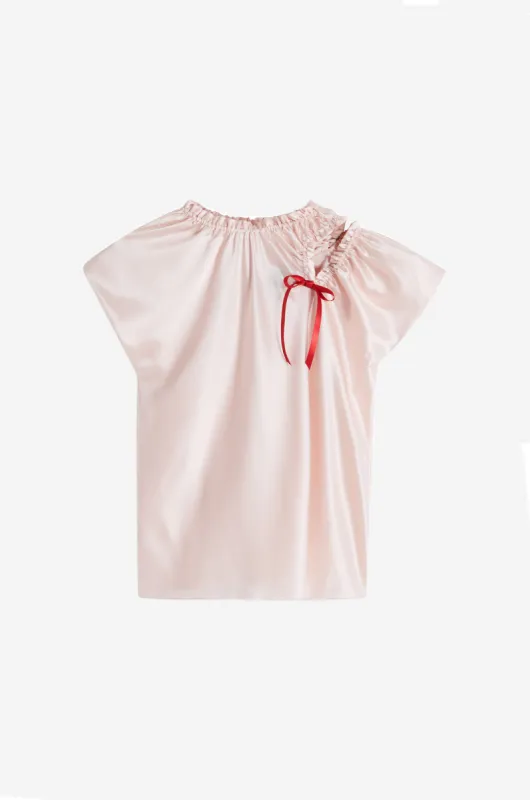 Shoulder Bite Cap Sleeve Top sold by Simone Rocha