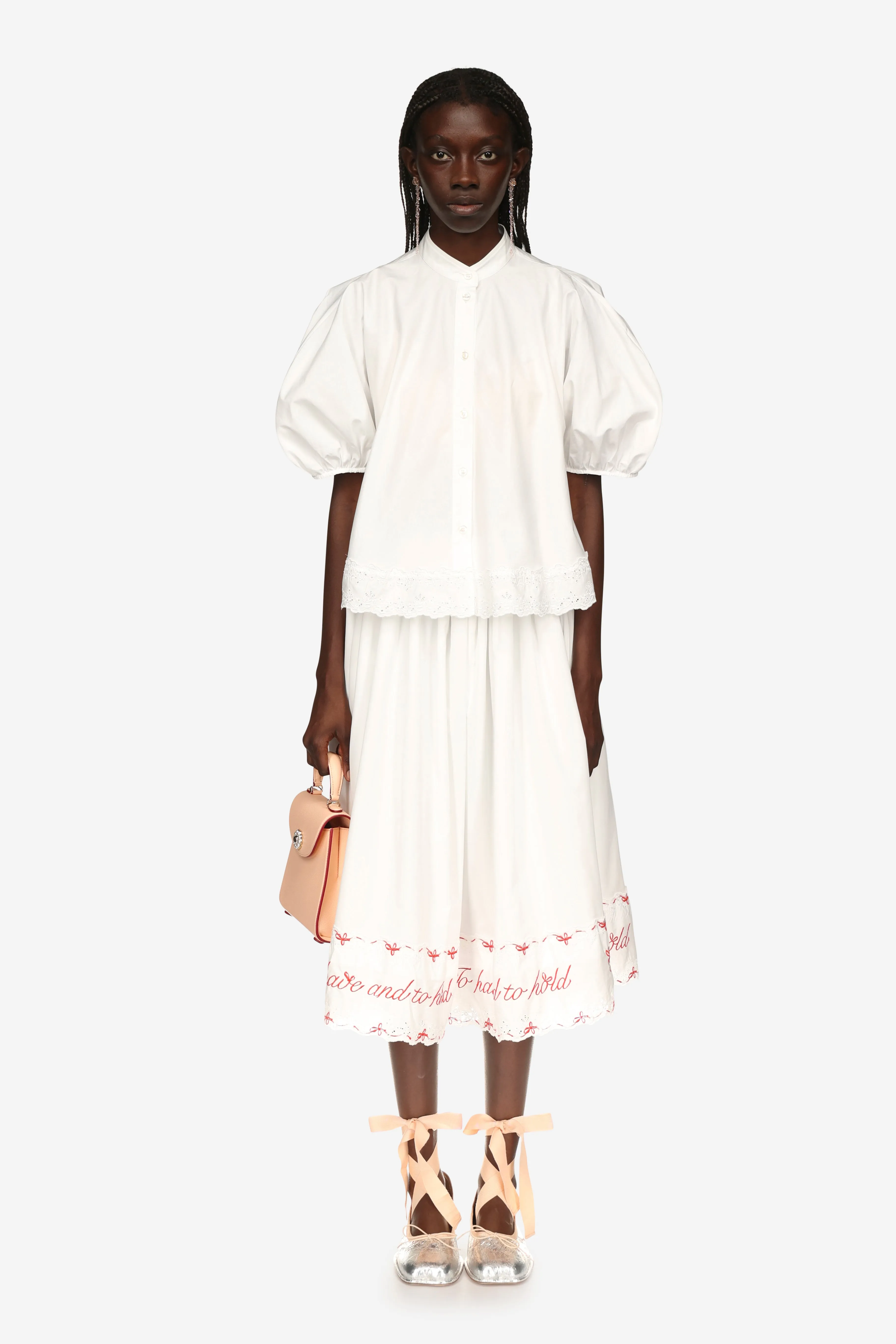 Cropped Puff Sleeve Shirt sold by Simone Rocha
