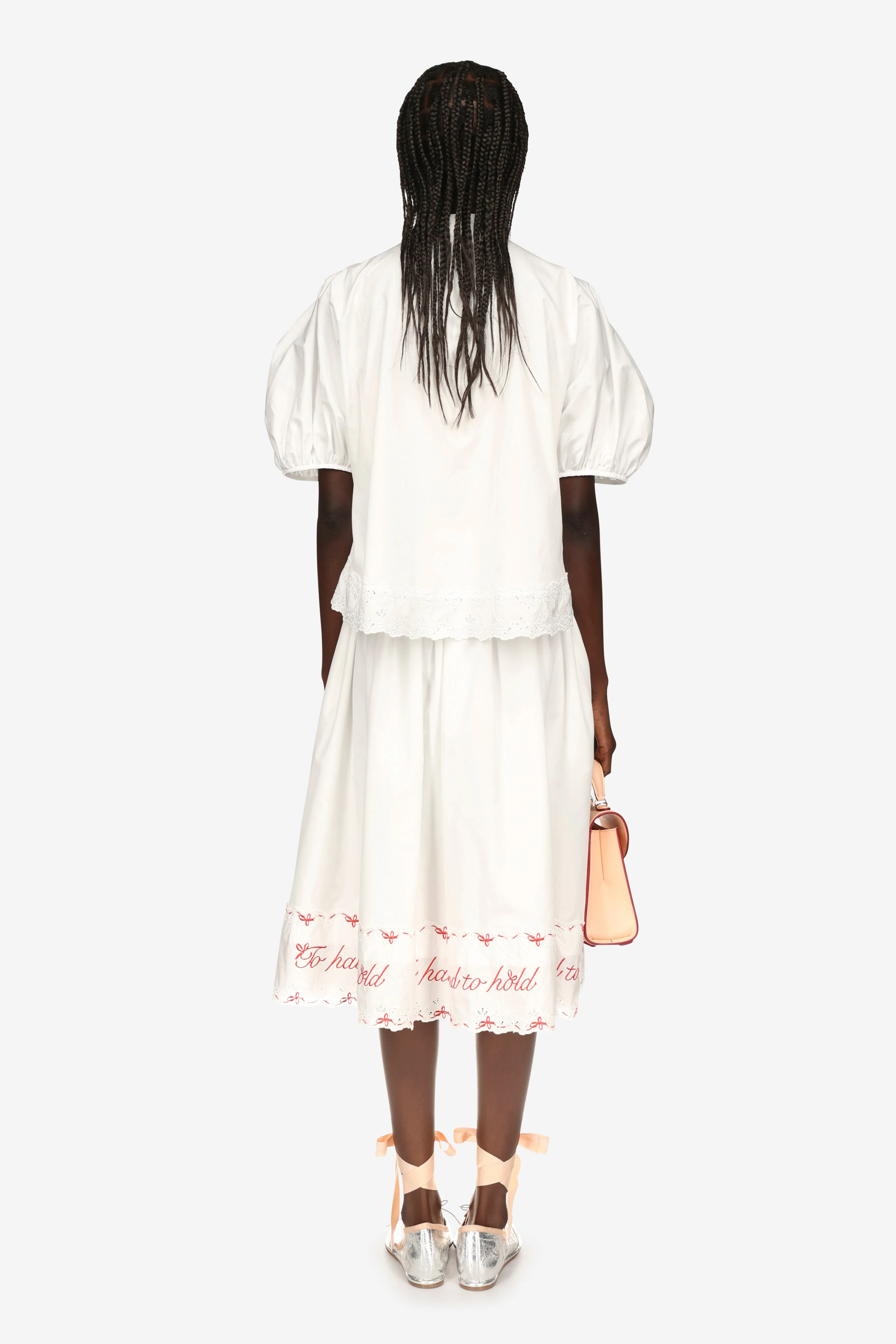 Cropped Puff Sleeve Shirt sold by Simone Rocha product image thumbnail 3