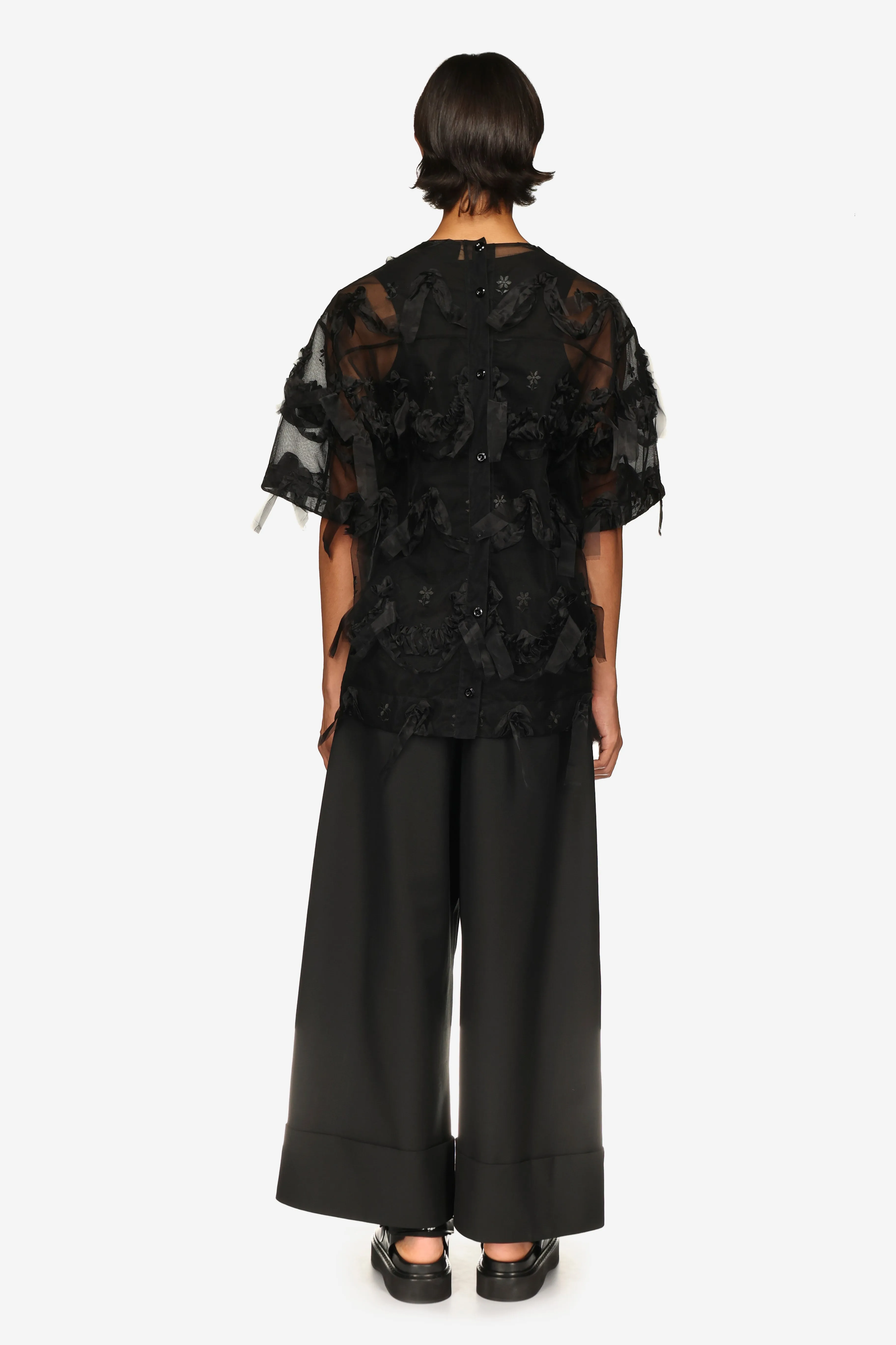 Embroidered Cake Tulle T-Shirt sold by Simone Rocha product image thumbnail 5