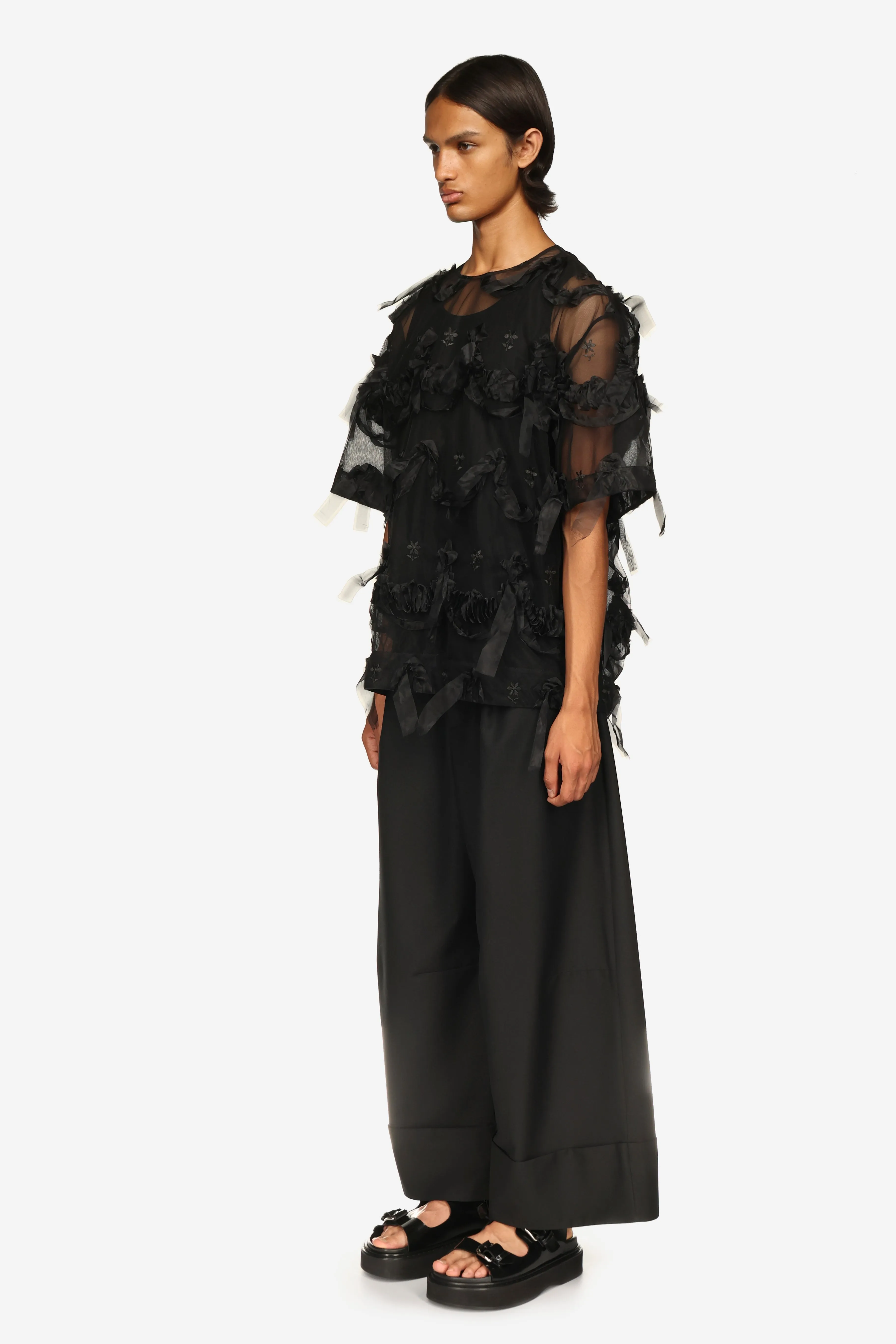 Embroidered Cake Tulle T-Shirt sold by Simone Rocha product image thumbnail 4
