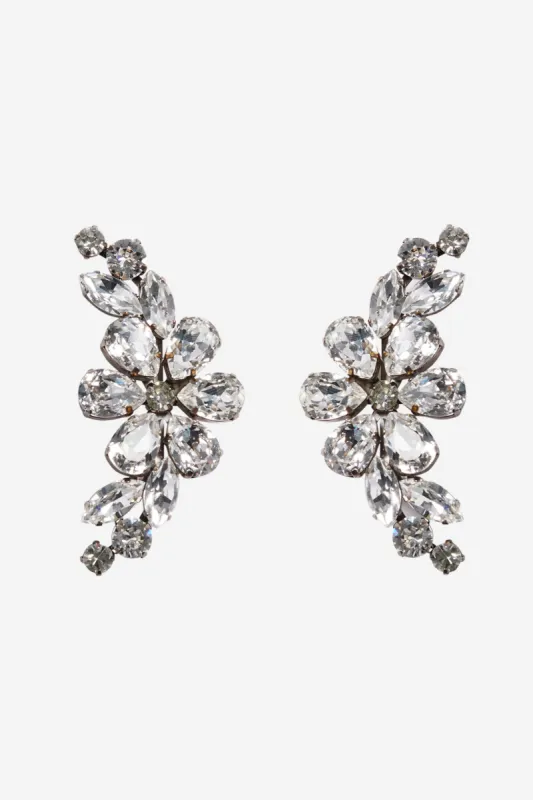 Floral Half Moon Earrings sold by Simone Rocha