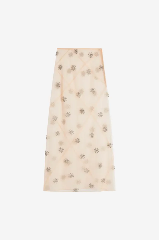 Embellished Sheer Spiral Skirt sold by Simone Rocha