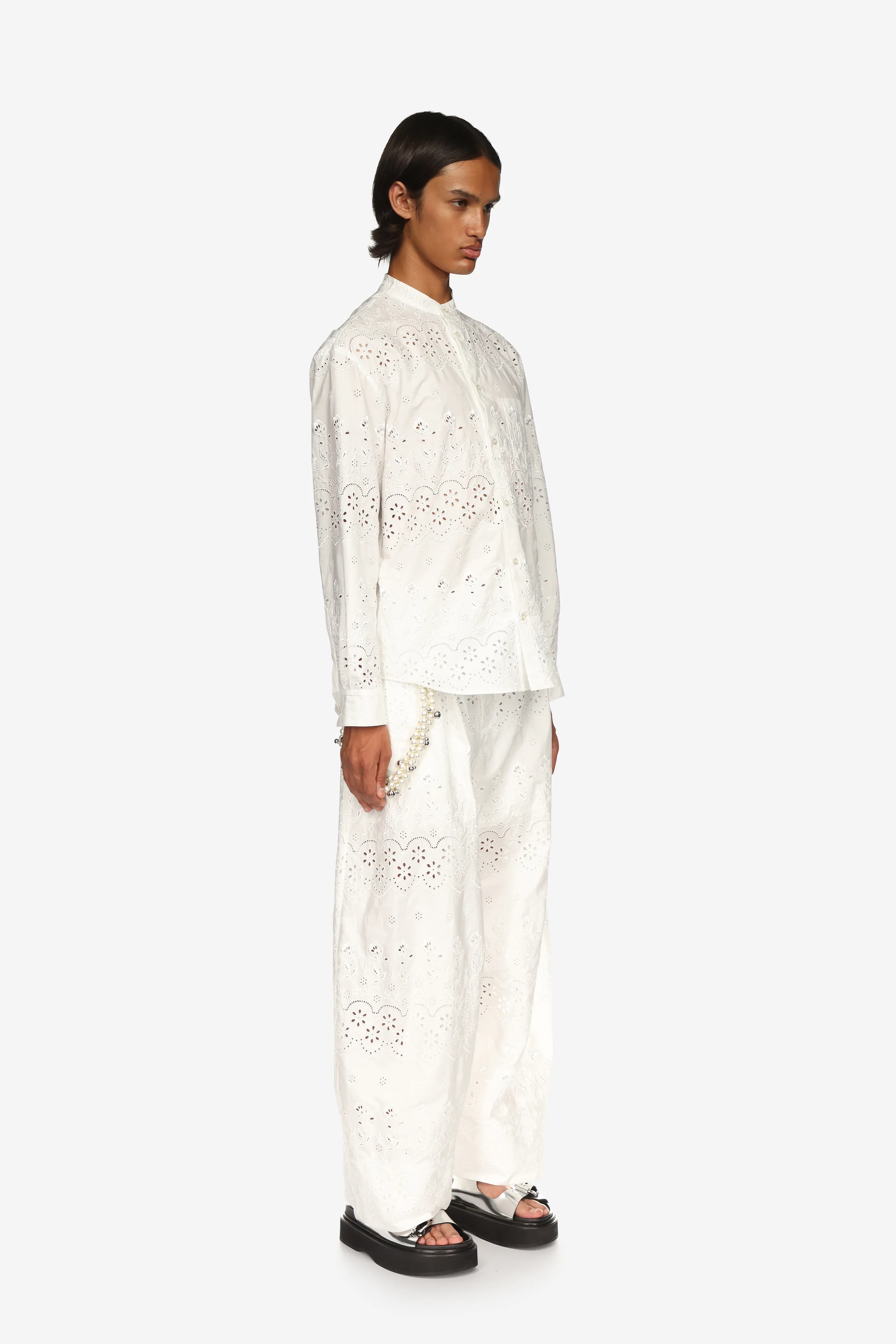 Sculpted Wide Leg Trousers sold by Simone Rocha product image thumbnail 2