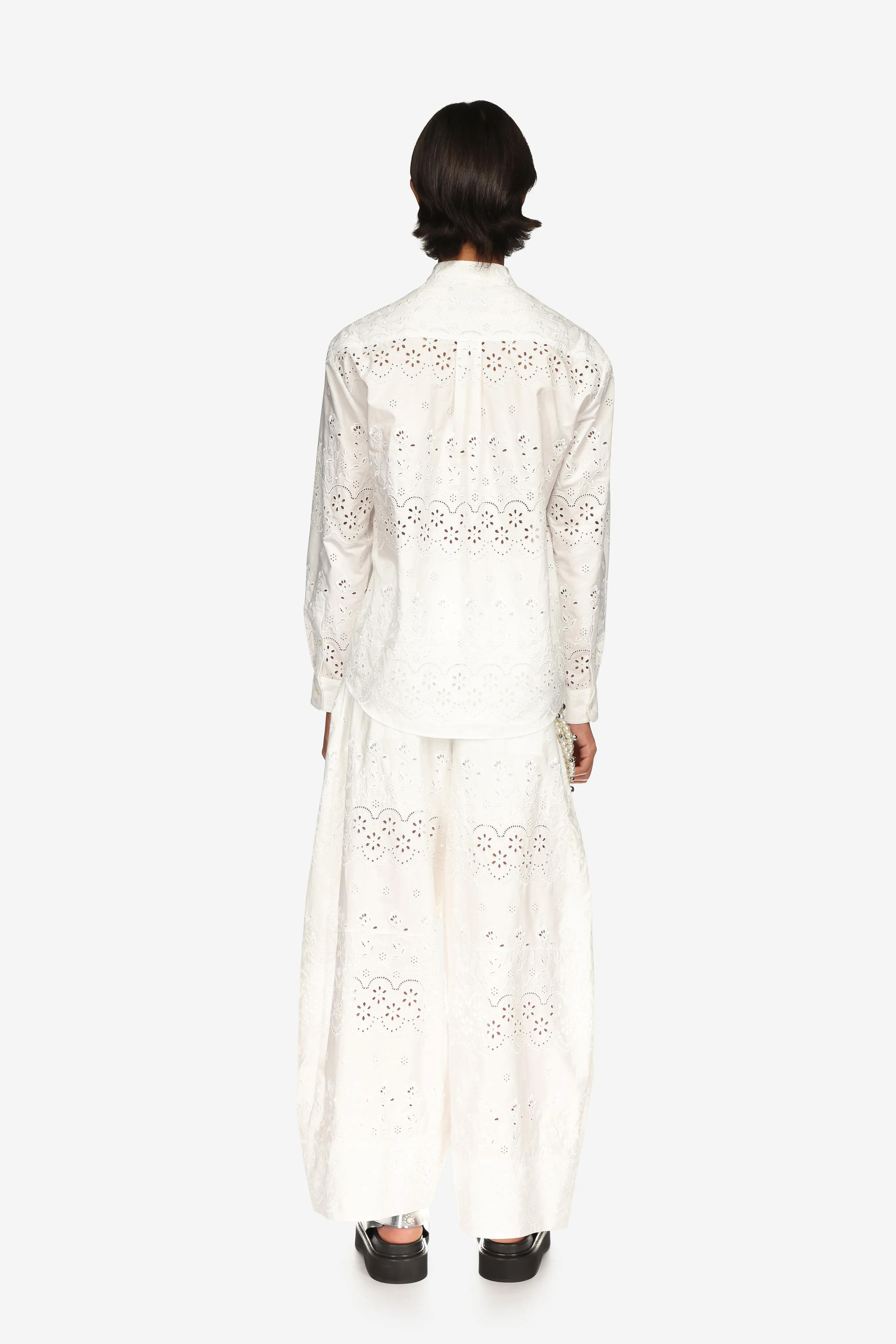 Sculpted Wide Leg Trousers sold by Simone Rocha product image thumbnail 3