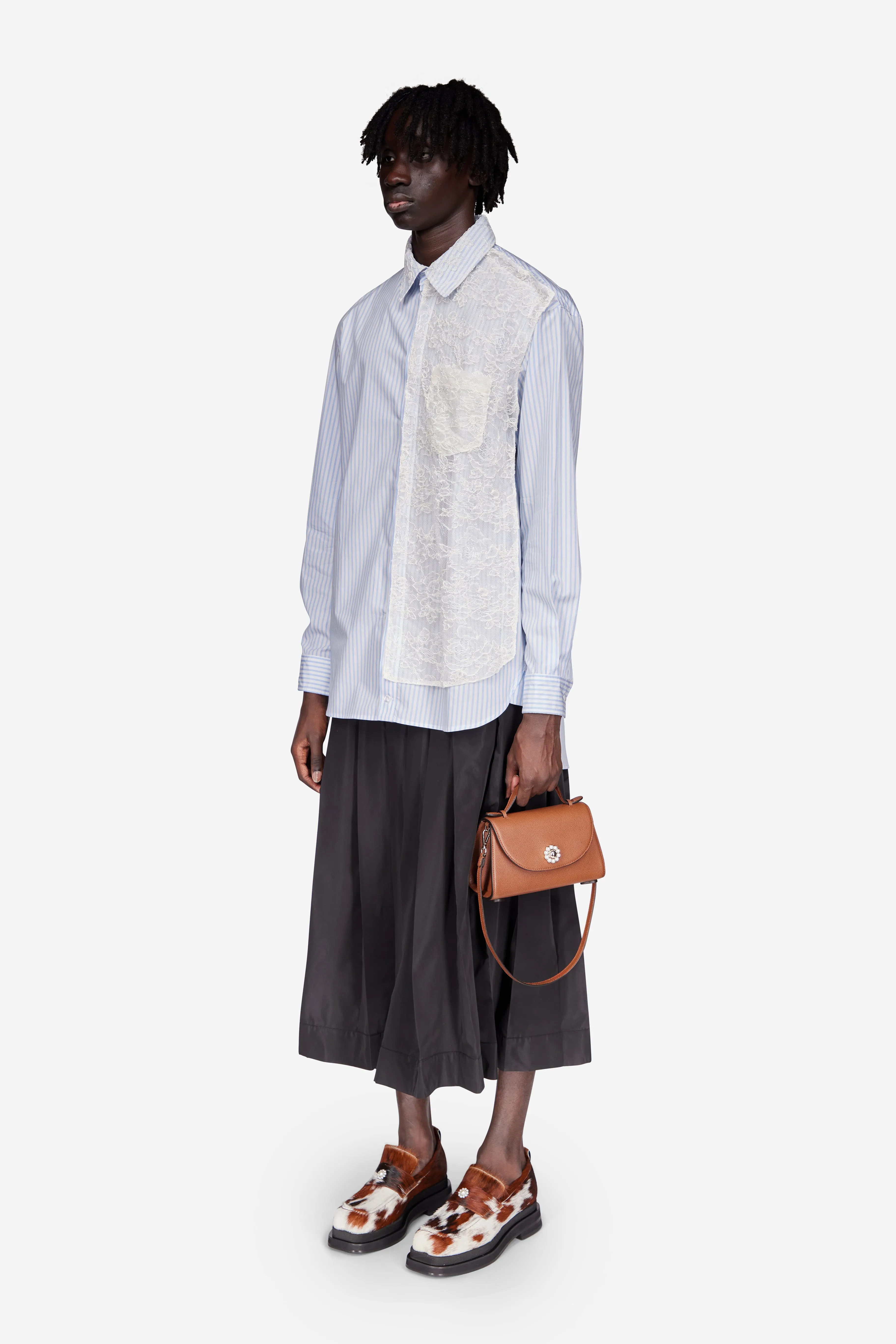 Lace Paneled Easy Shirt sold by Simone Rocha product image thumbnail 2