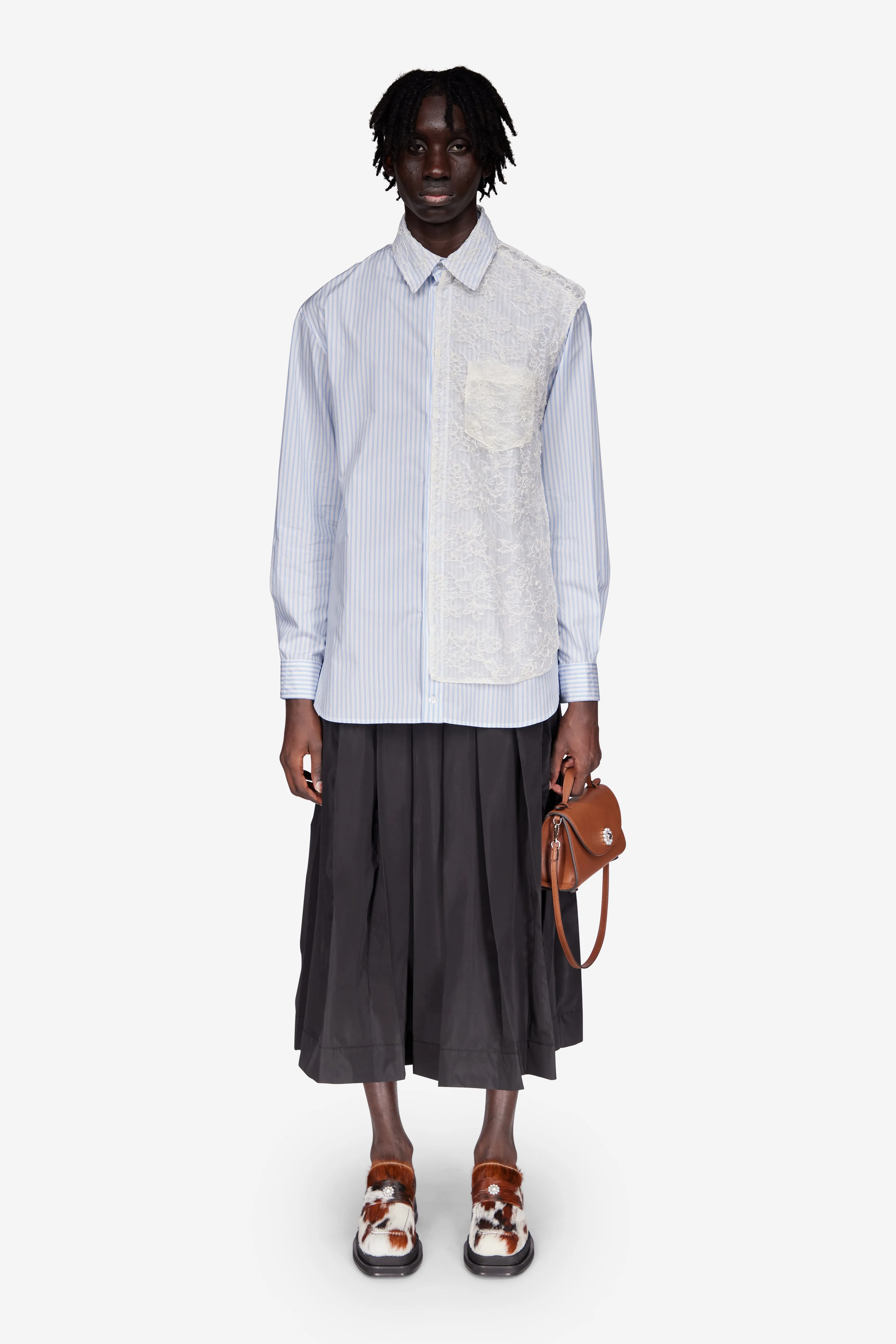 Lace Paneled Easy Shirt sold by Simone Rocha