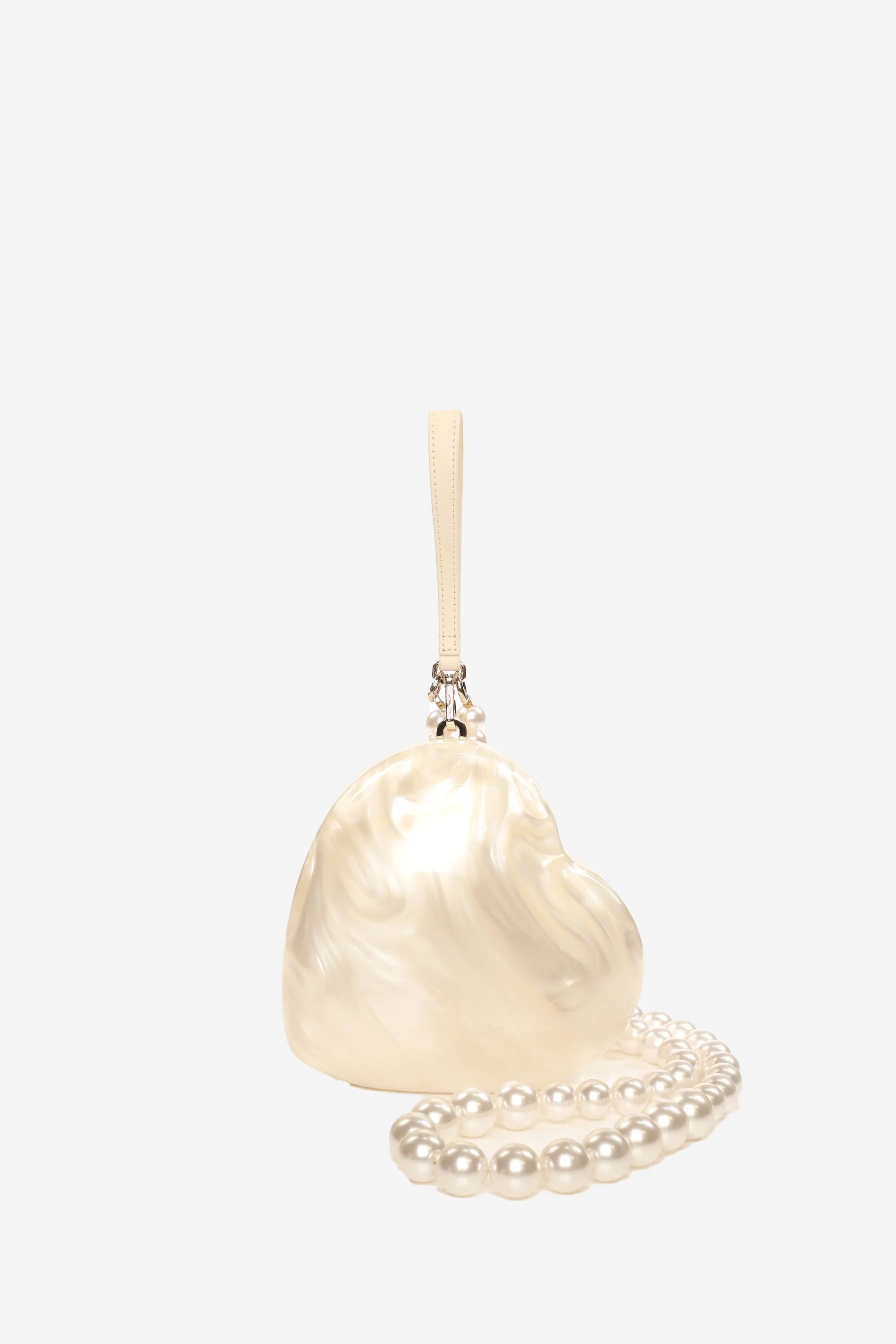 Heart Bag with Pearl Strap sold by Simone Rocha