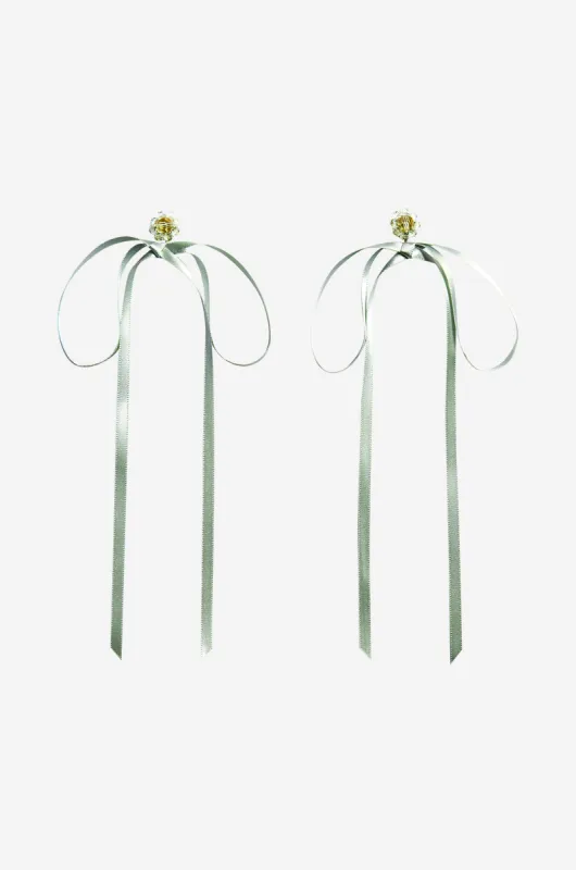 Bow Ribbon Stud Earrings sold by Simone Rocha