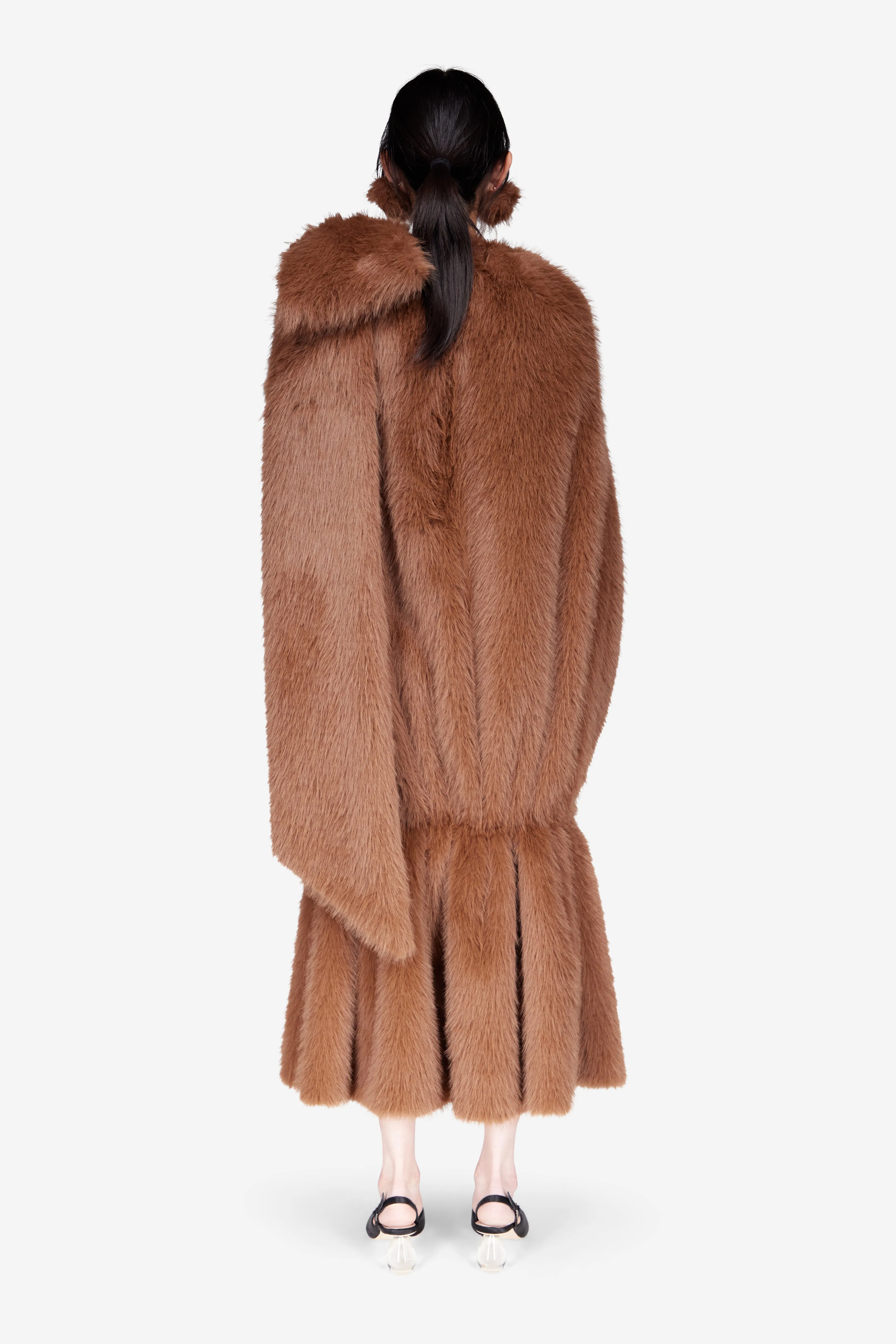 Embellished Faux Fur Cascade Egg Dress sold by Simone Rocha product image thumbnail 3