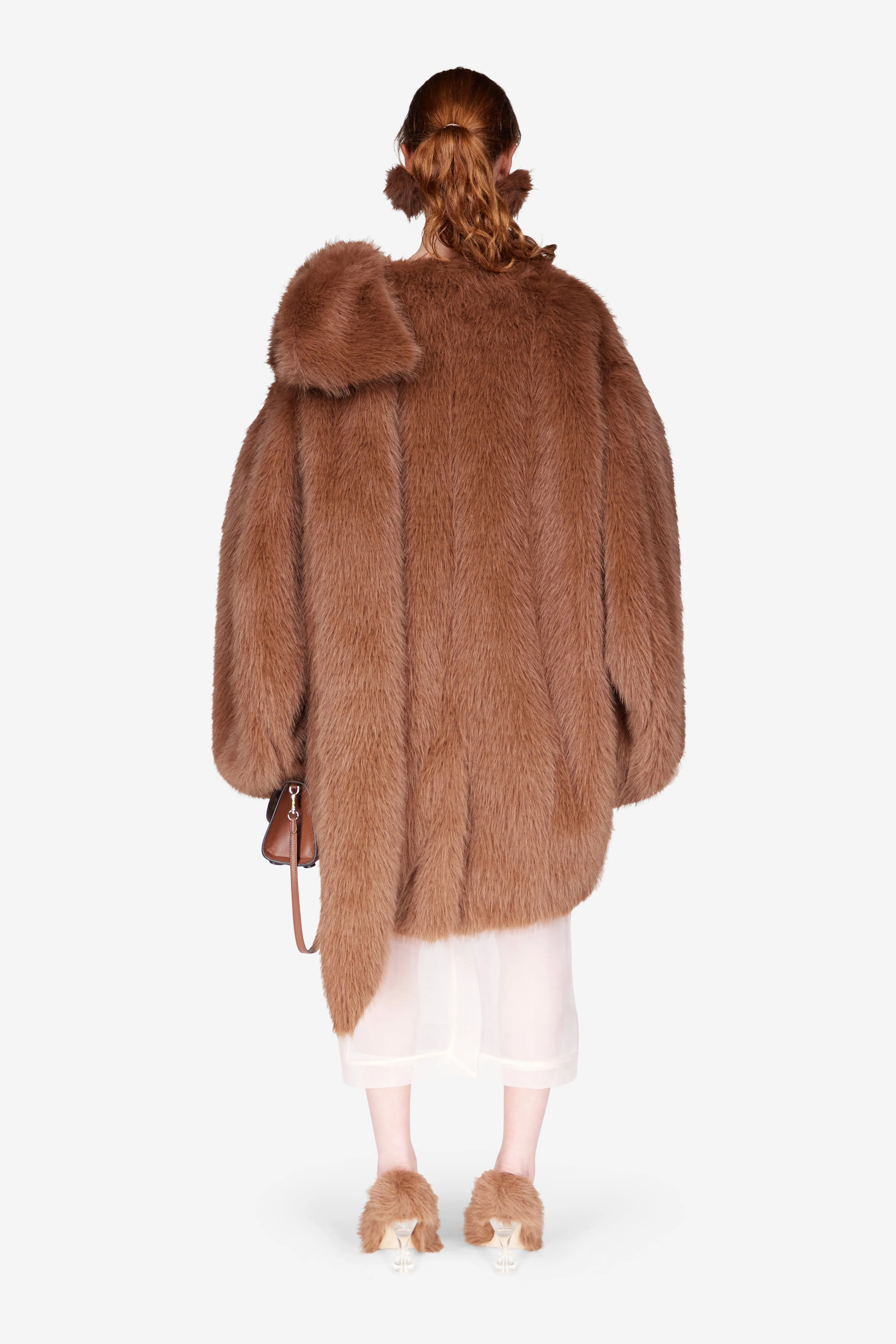 Embellished Faux Fur Coccoon Bow Coat sold by Simone Rocha product image thumbnail 3