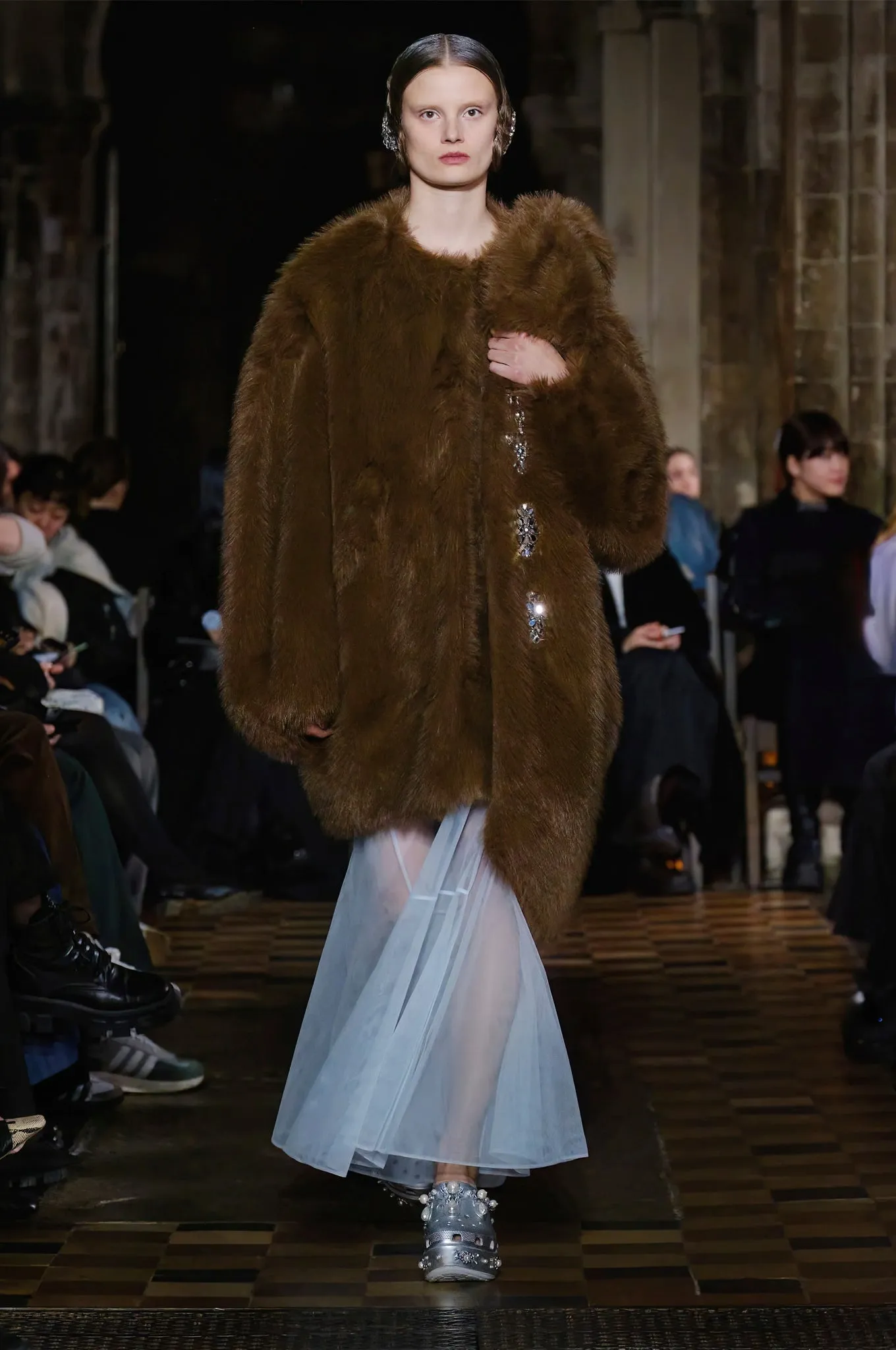 Embellished Faux Fur Coccoon Bow Coat sold by Simone Rocha product image thumbnail 4