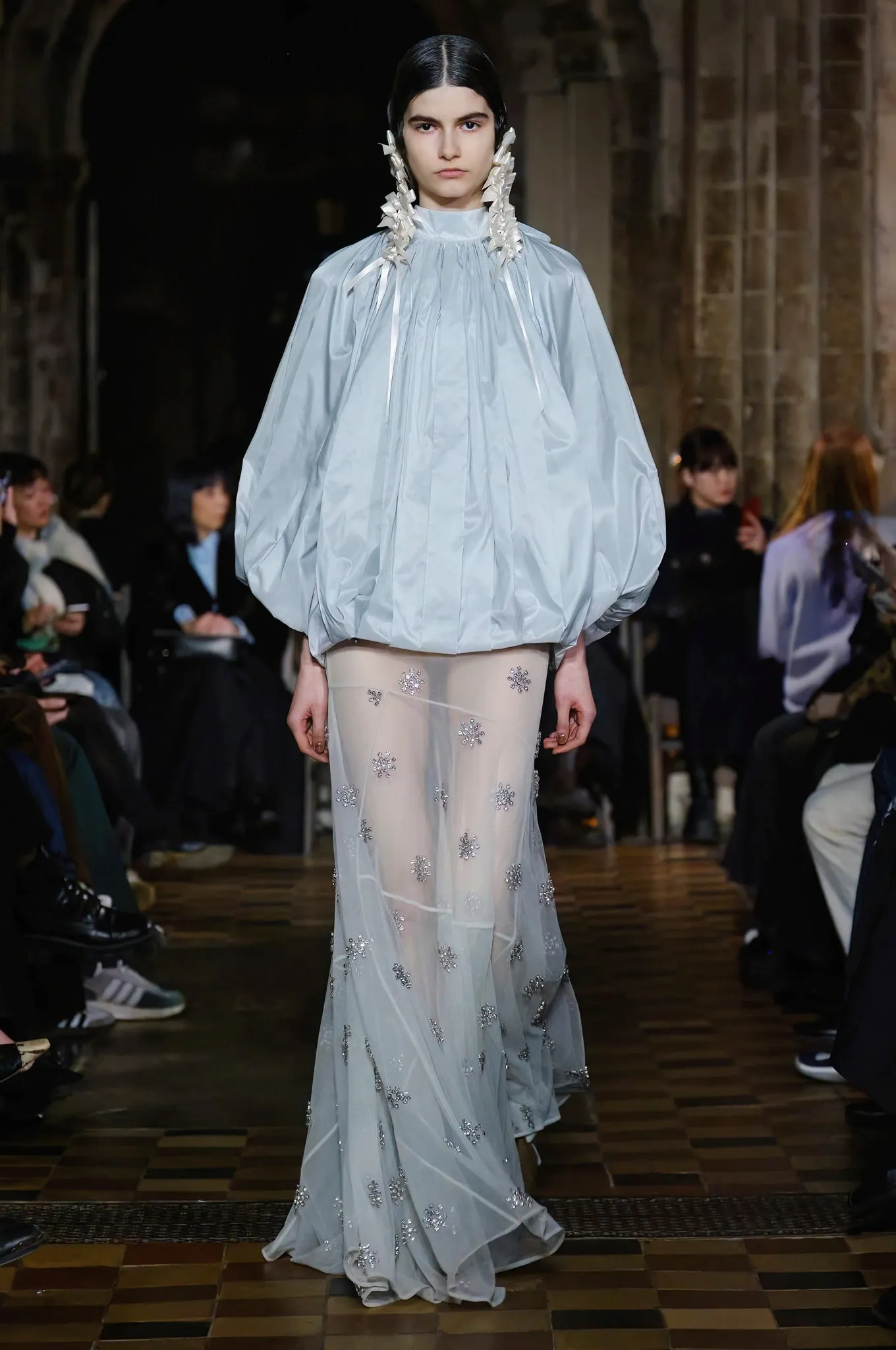 Pleated Back Bow Balloon Top sold by Simone Rocha product image thumbnail 4