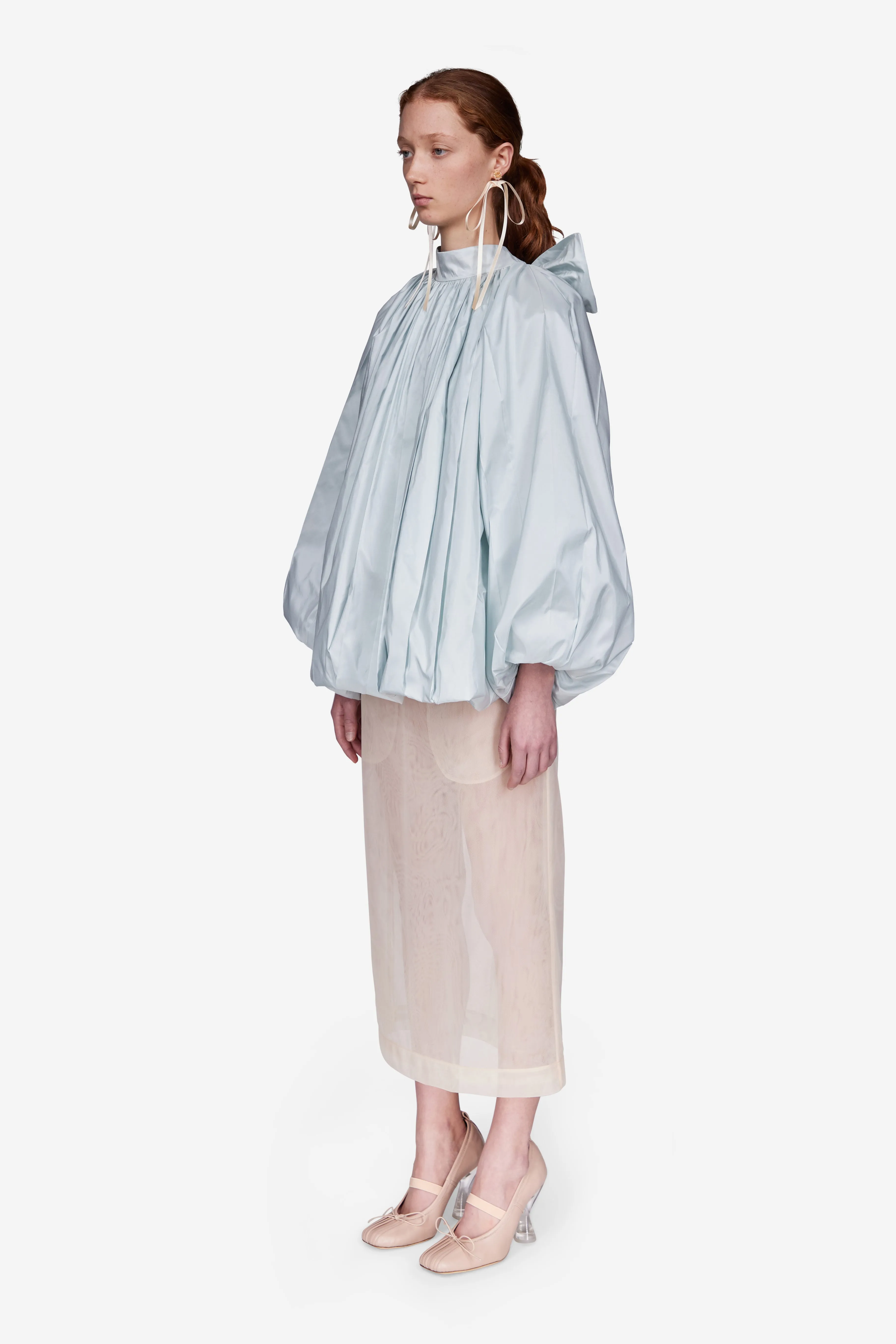 Pleated Back Bow Balloon Top sold by Simone Rocha product image thumbnail 2
