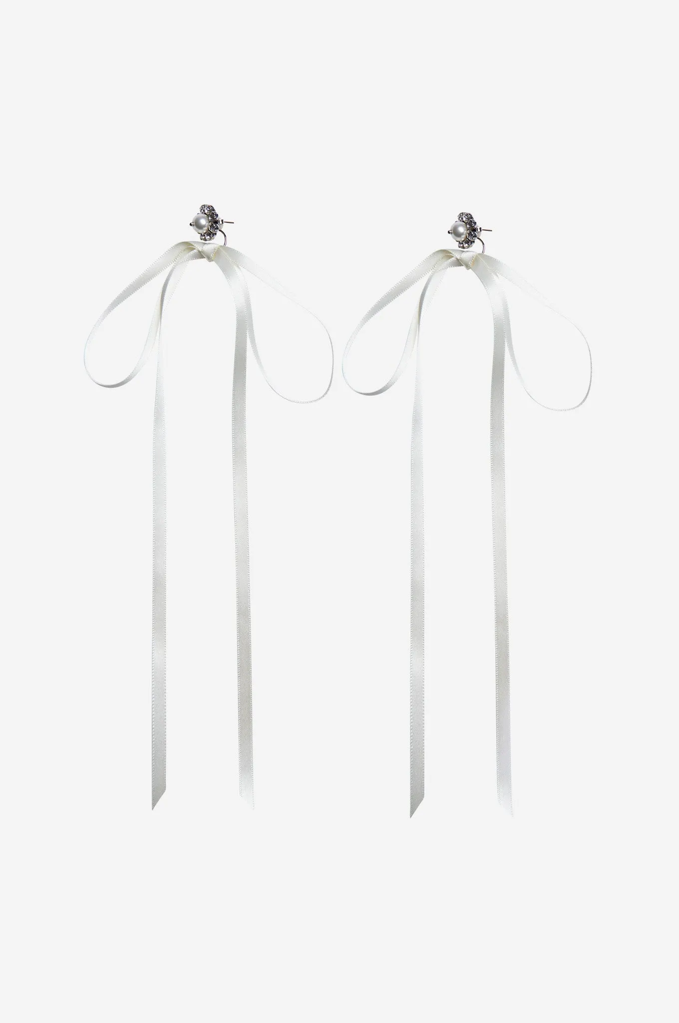 Crystal Daisy Bow Earrings sold by Simone Rocha product image thumbnail 2