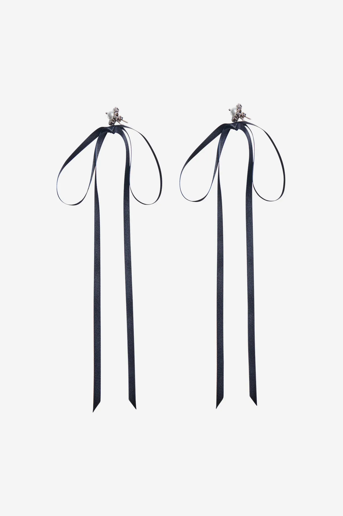 Crystal Daisy Bow Earrings sold by Simone Rocha product image thumbnail 2