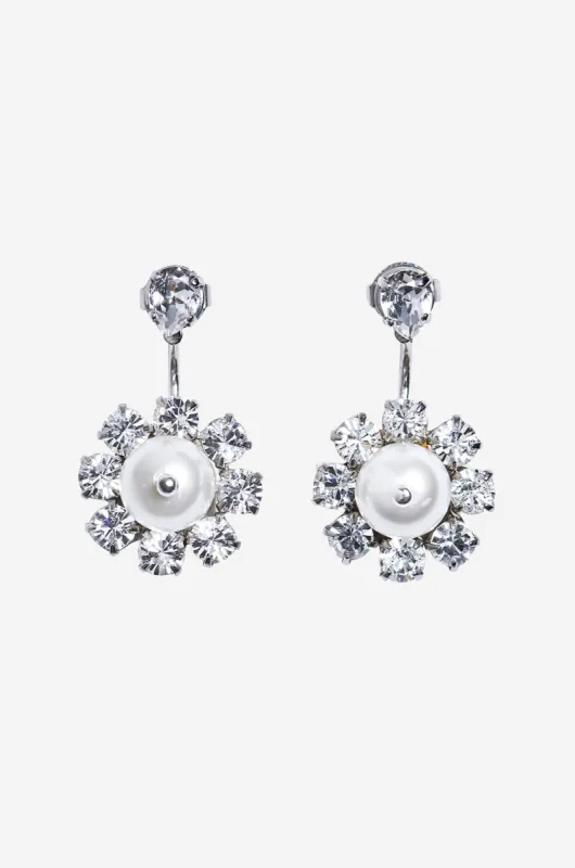 Crystal Daisy Earrings sold by Simone Rocha