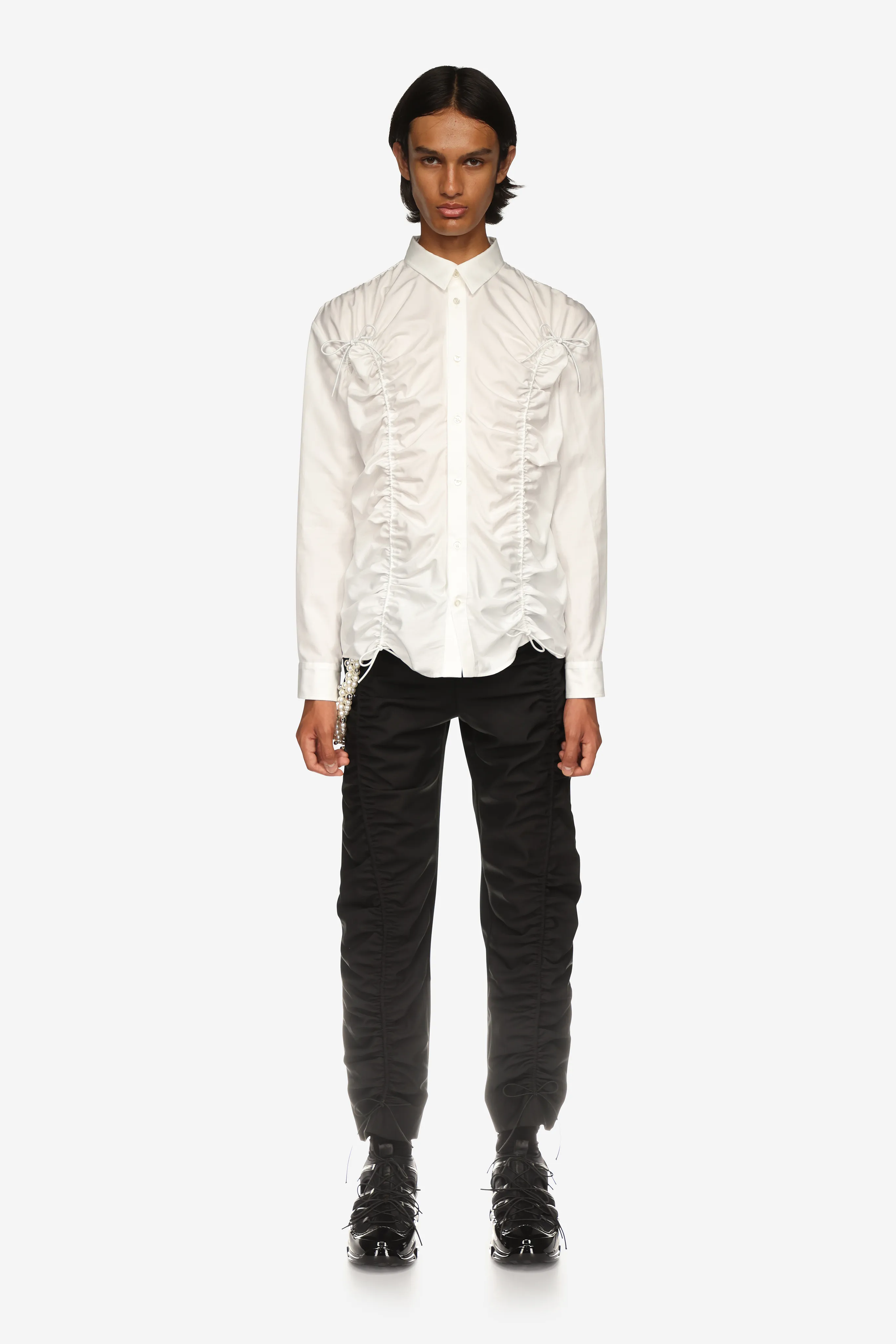 Ruched Classic Shirt sold by Simone Rocha