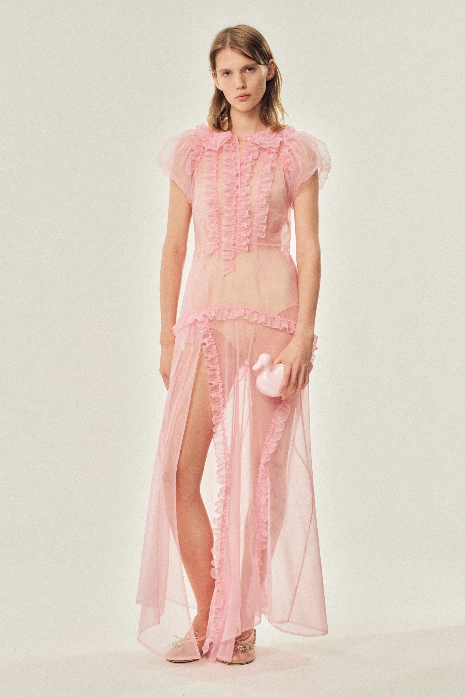 Ruffle Frill Multi-Seam Dress sold by Simone Rocha