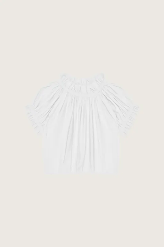 Gathered Ruffle Tulip Top sold by Simone Rocha