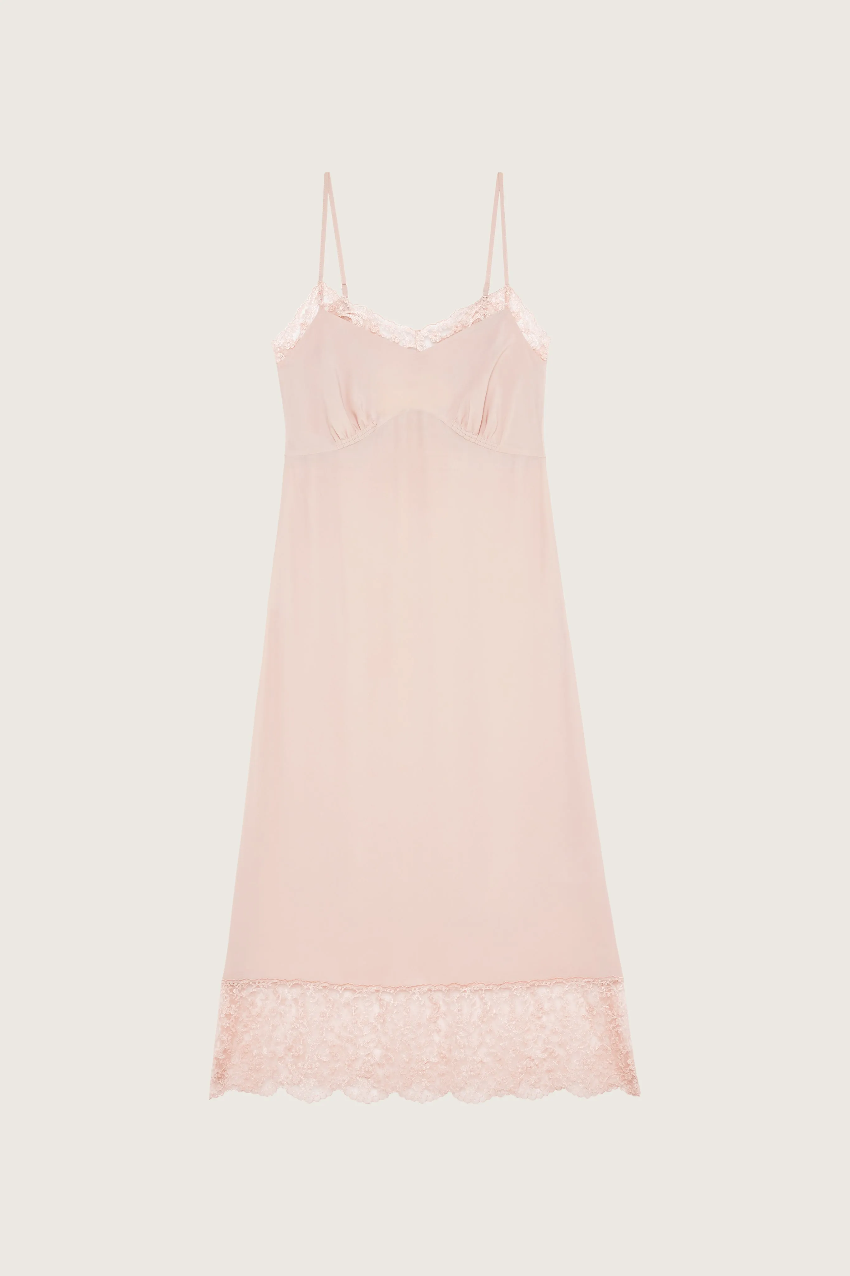 Deep Lace Trim Slip Dress sold by Simone Rocha