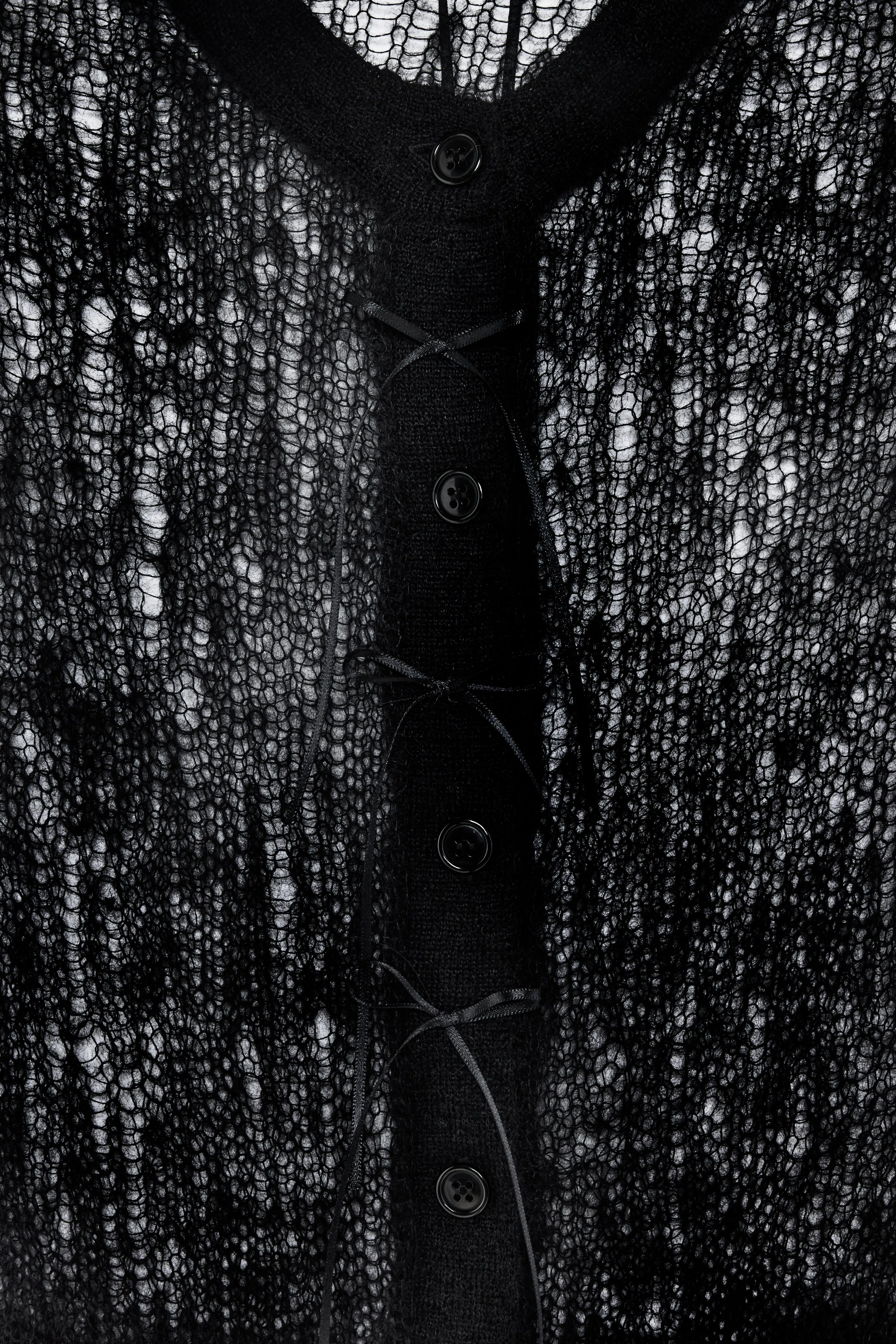 Cropped Mohair Bow Ribbon Cardigan sold by Simone Rocha product image thumbnail 2