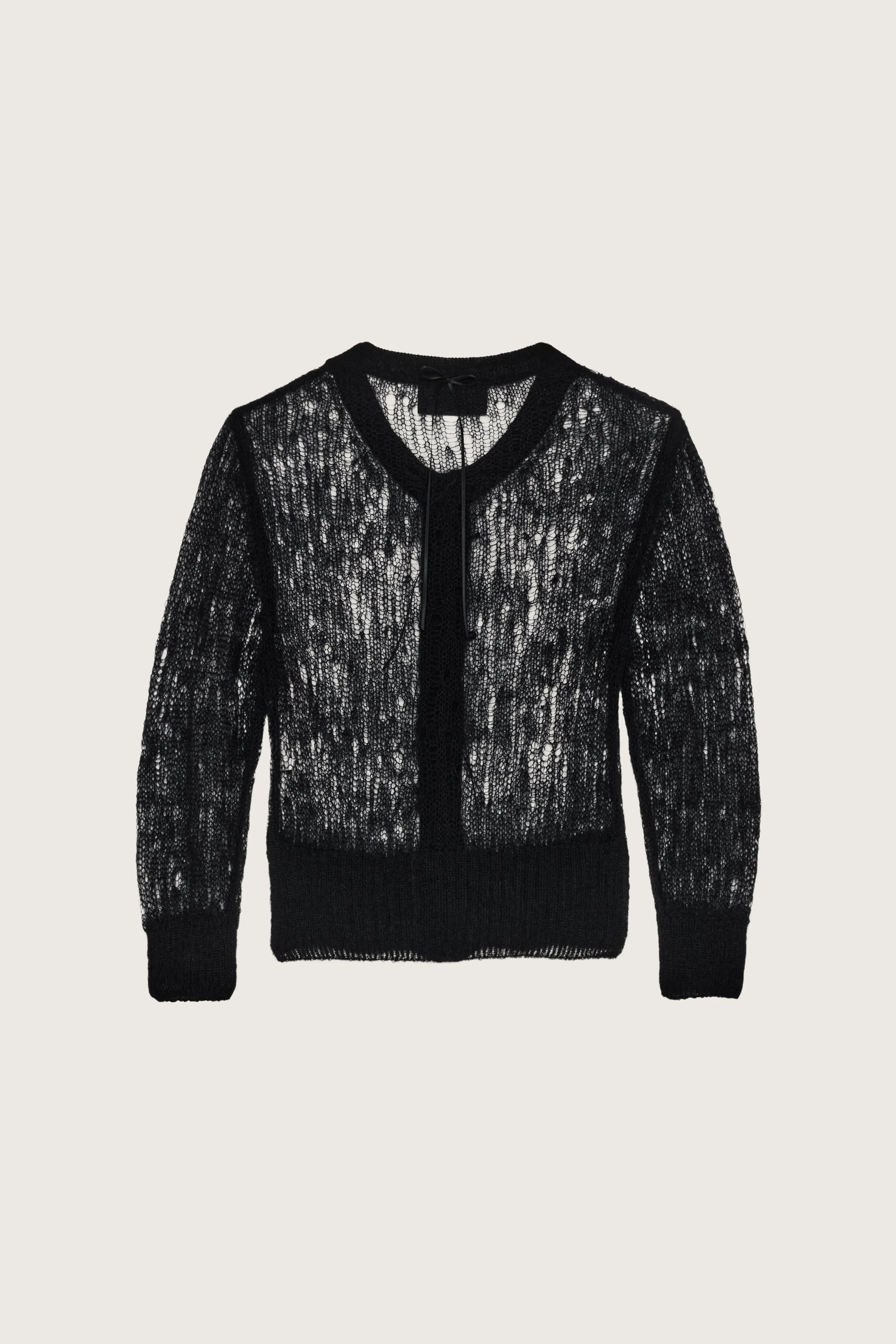 Cropped Mohair Bow Ribbon Cardigan sold by Simone Rocha product image thumbnail 3