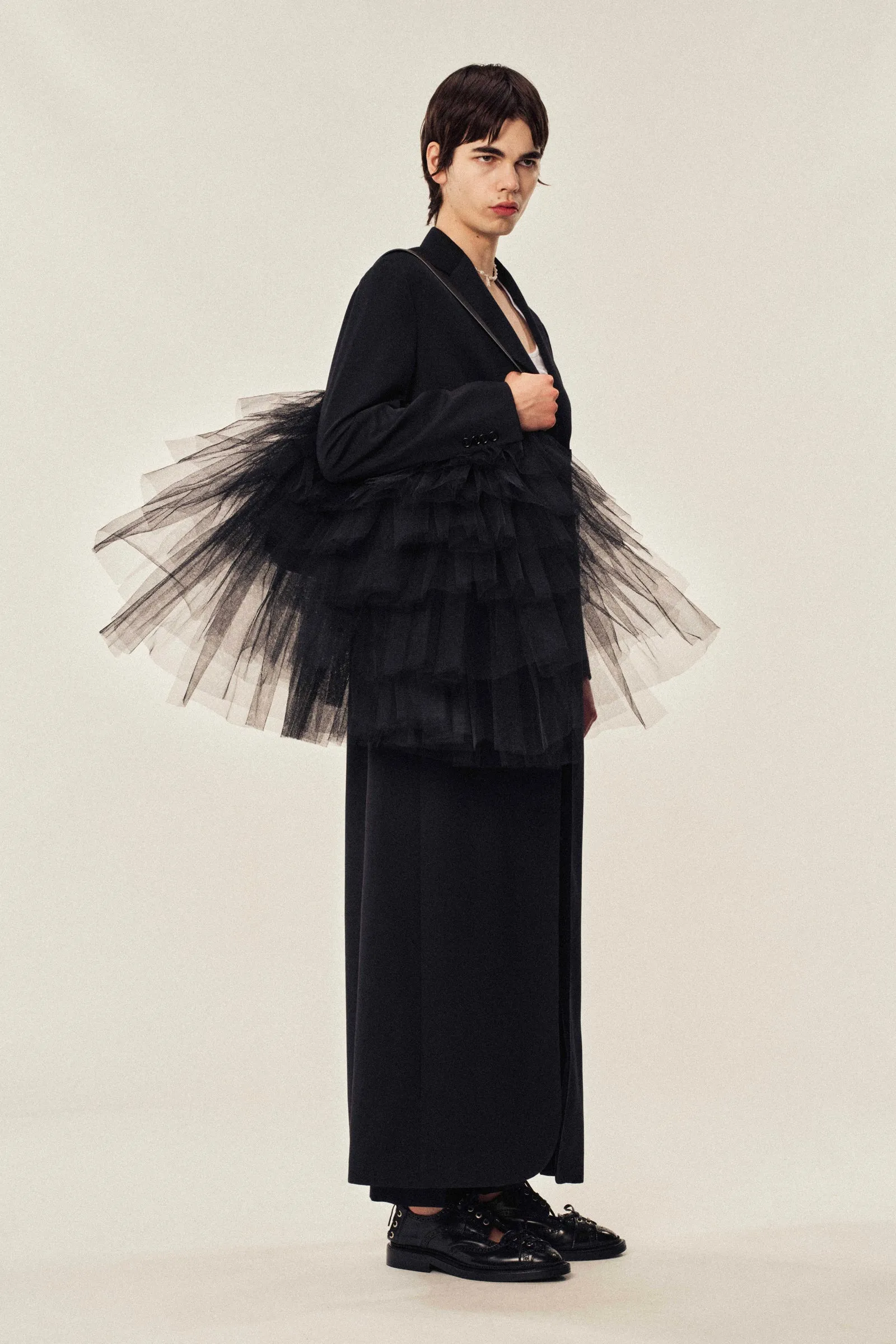 Slit Detail Long Coat sold by Simone Rocha product image thumbnail 3