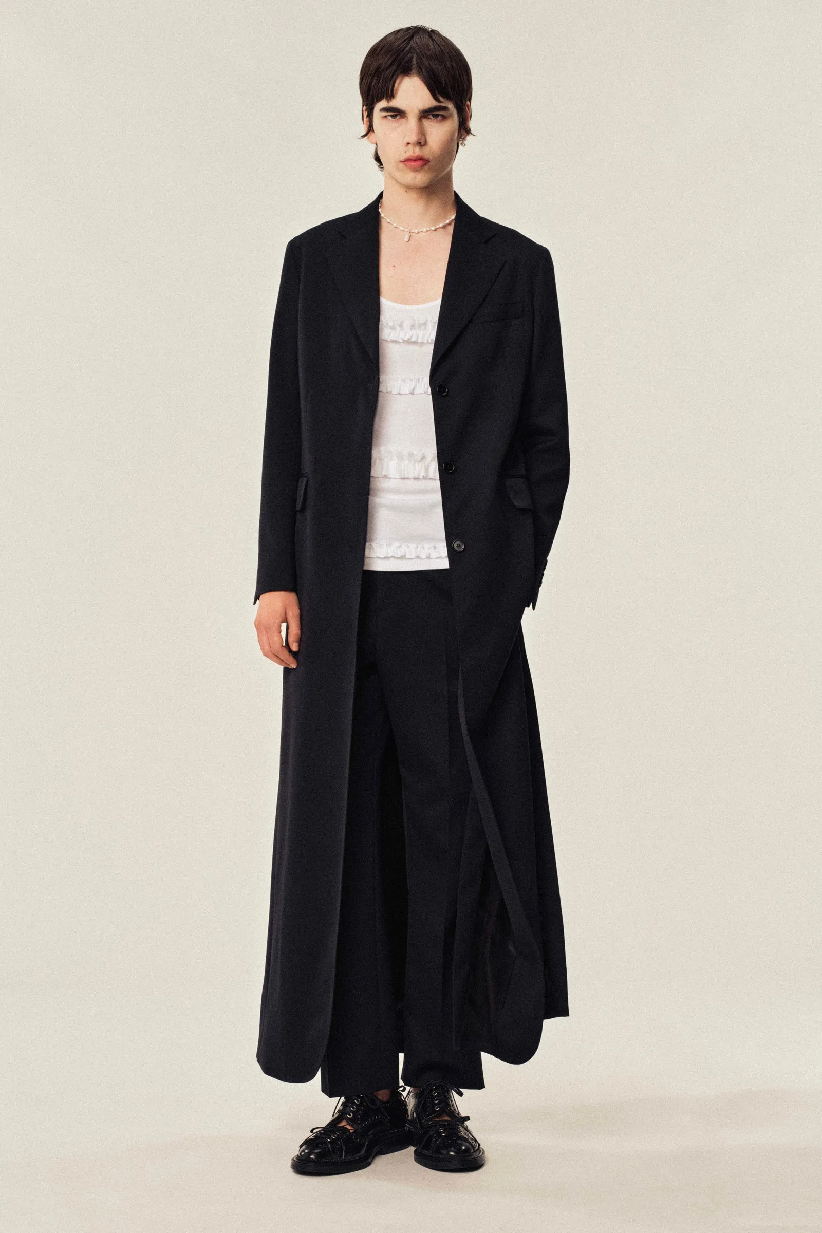 Slit Detail Long Coat sold by Simone Rocha