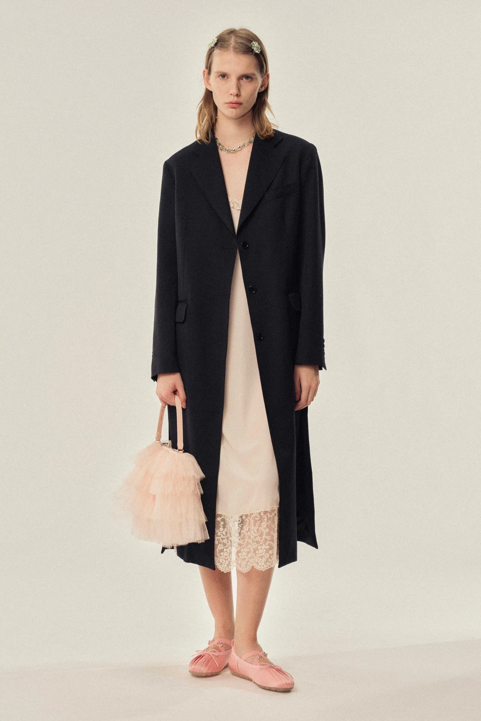 Cut-Out Bow Detail Coat sold by Simone Rocha