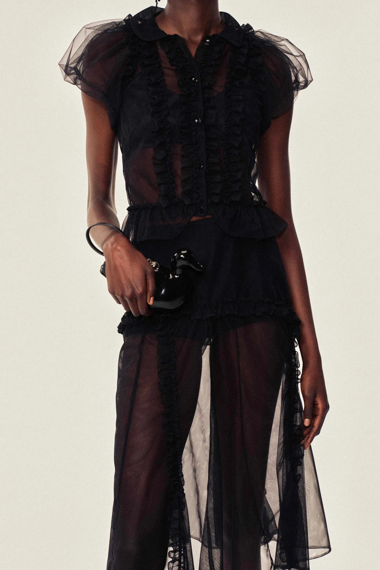 Ruffle Frill Multi-Seam Skirt sold by Simone Rocha product image thumbnail 2