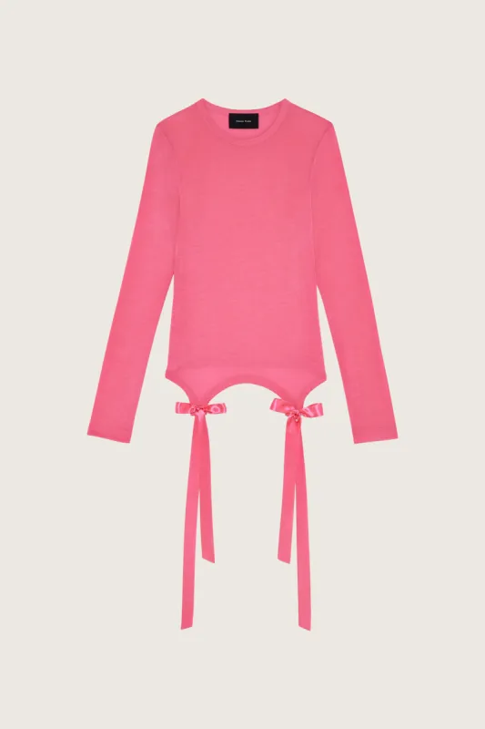 Bow Tail Easy Long Sleeve T-Shirt sold by Simone Rocha