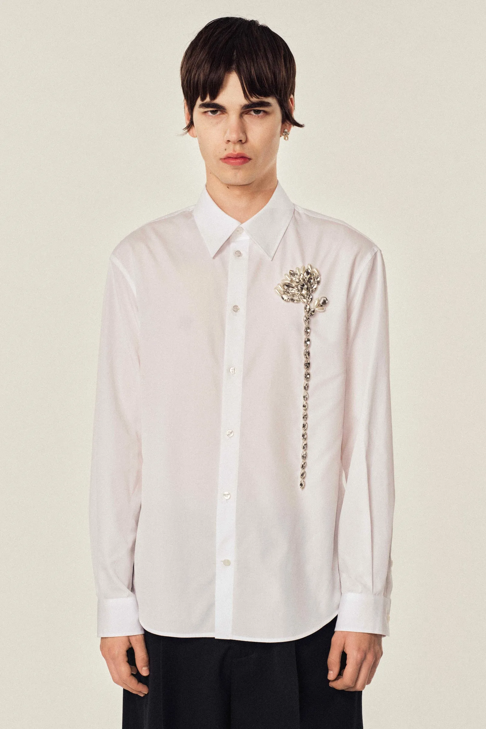 Embellished Carnation Classic Shirt sold by Simone Rocha product image thumbnail 2