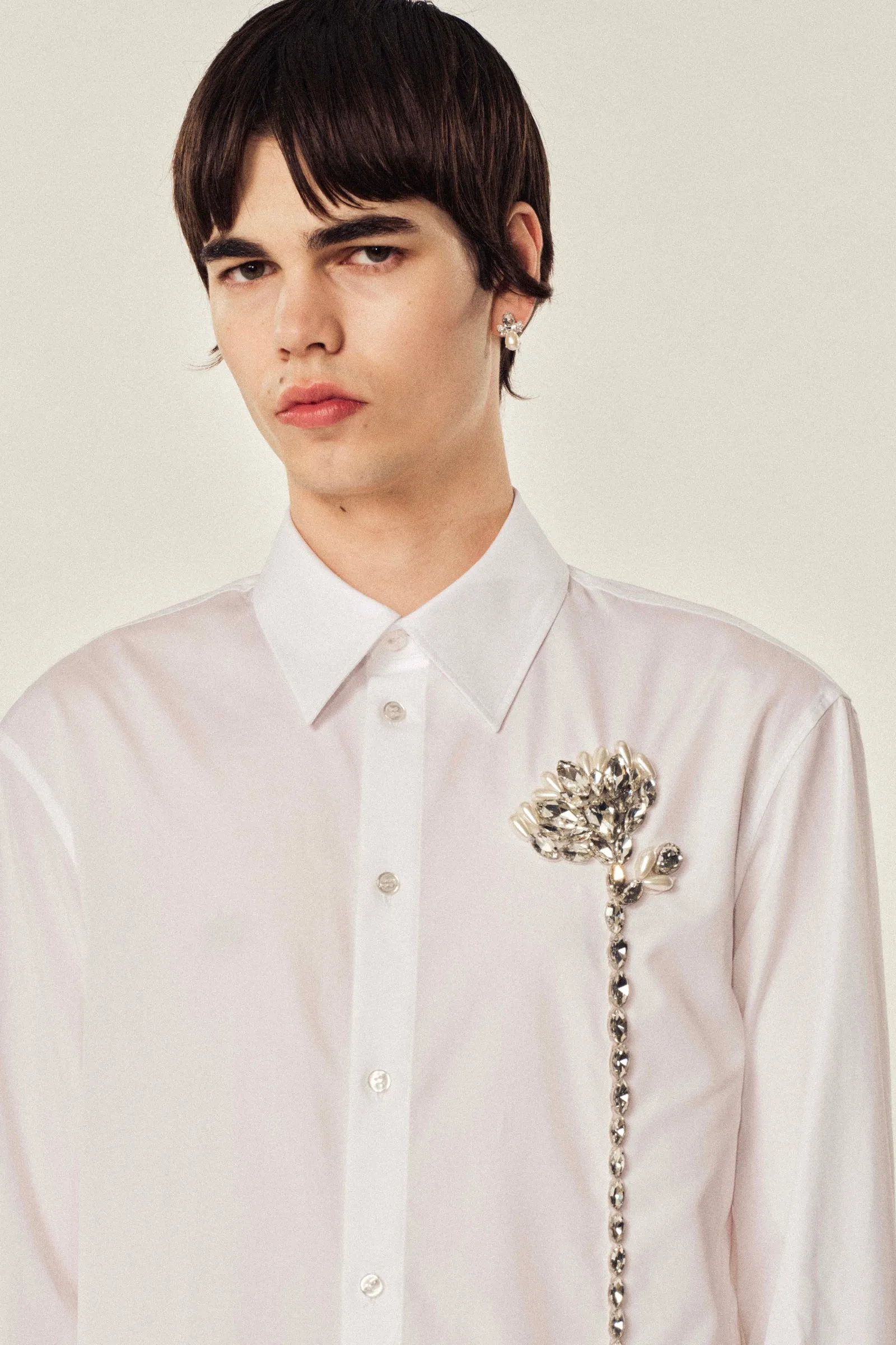 Embellished Carnation Classic Shirt sold by Simone Rocha product image thumbnail 3