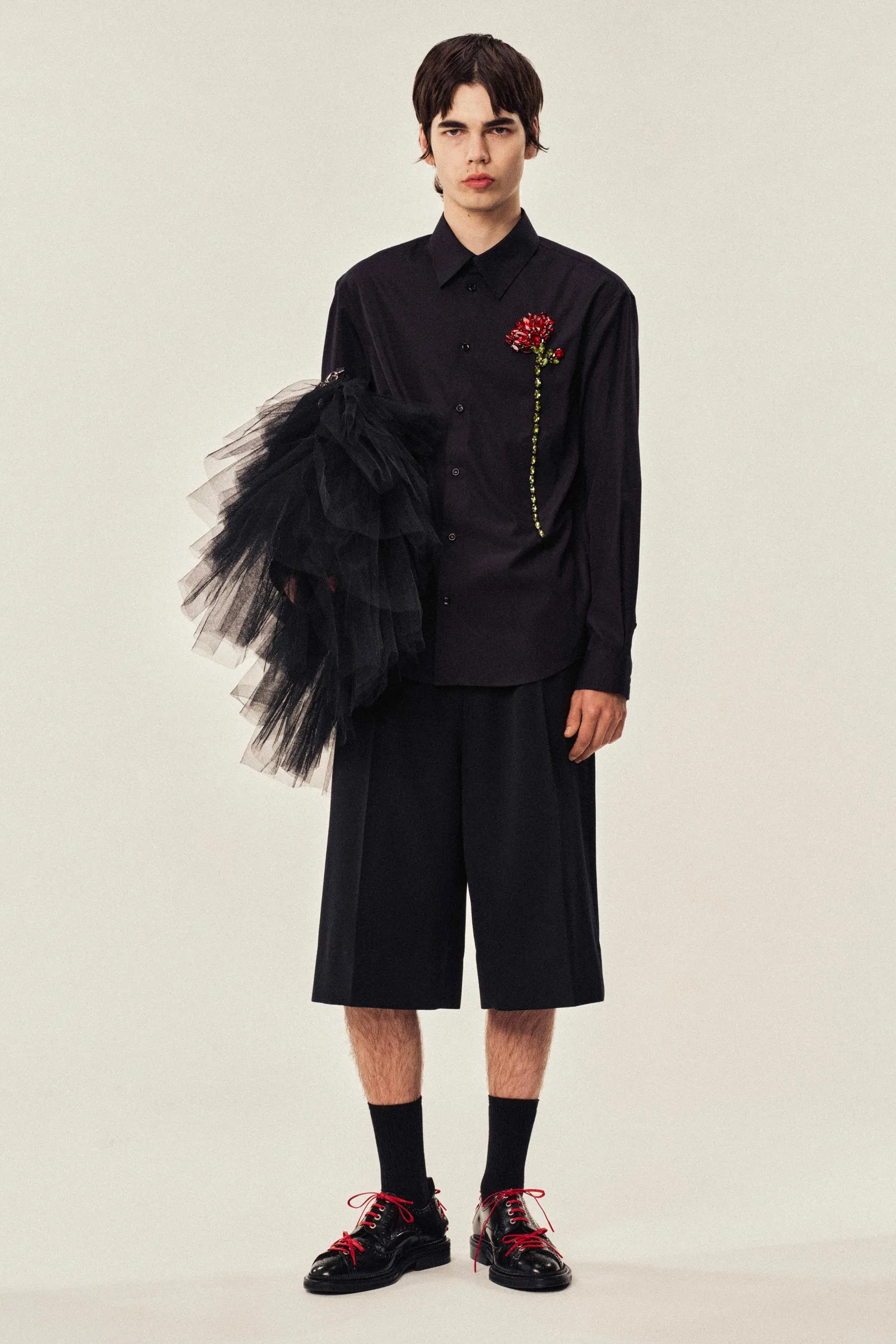 Embellished Carnation Classic Shirt sold by Simone Rocha